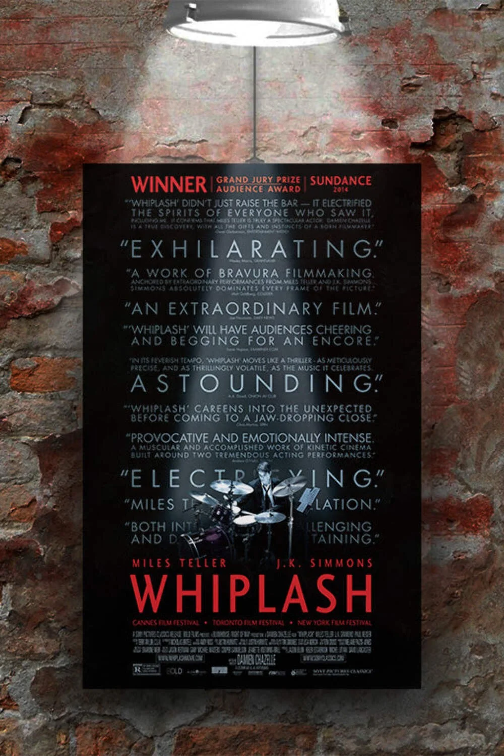 Whiplash Miles Teller Poster | J.K. Simmons Wall Art | Jazz Movie Print | Glossy, изображение 2