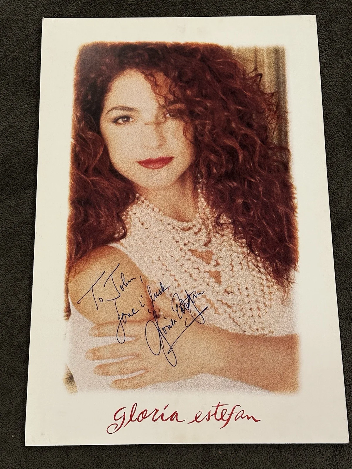 Gloria Estefan — (2) Gloria Estefan Miami Sound Machine Signed AUTOGRAPHED Poster Vintage, изображение 2