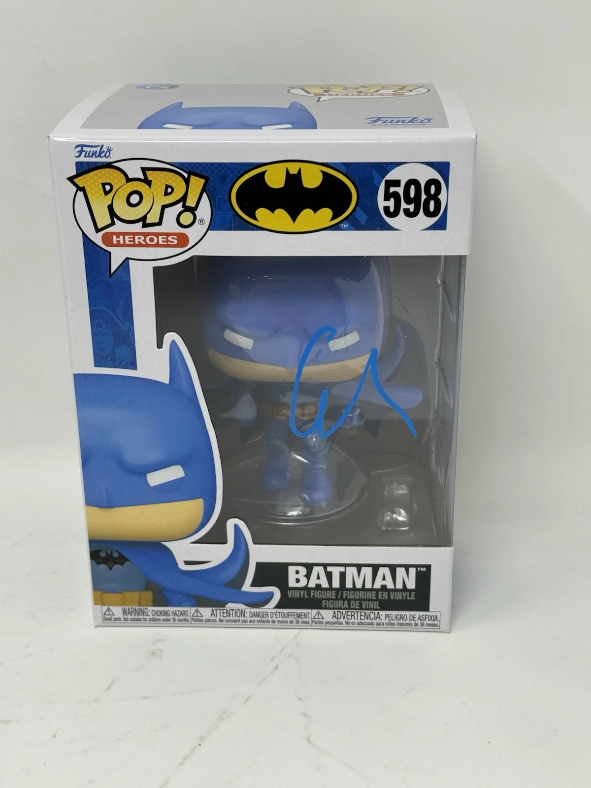 George Clooney — George Clooney Signed Batman Funko Pop 598 Batman & Robin Autograph Beckett COA, image 3