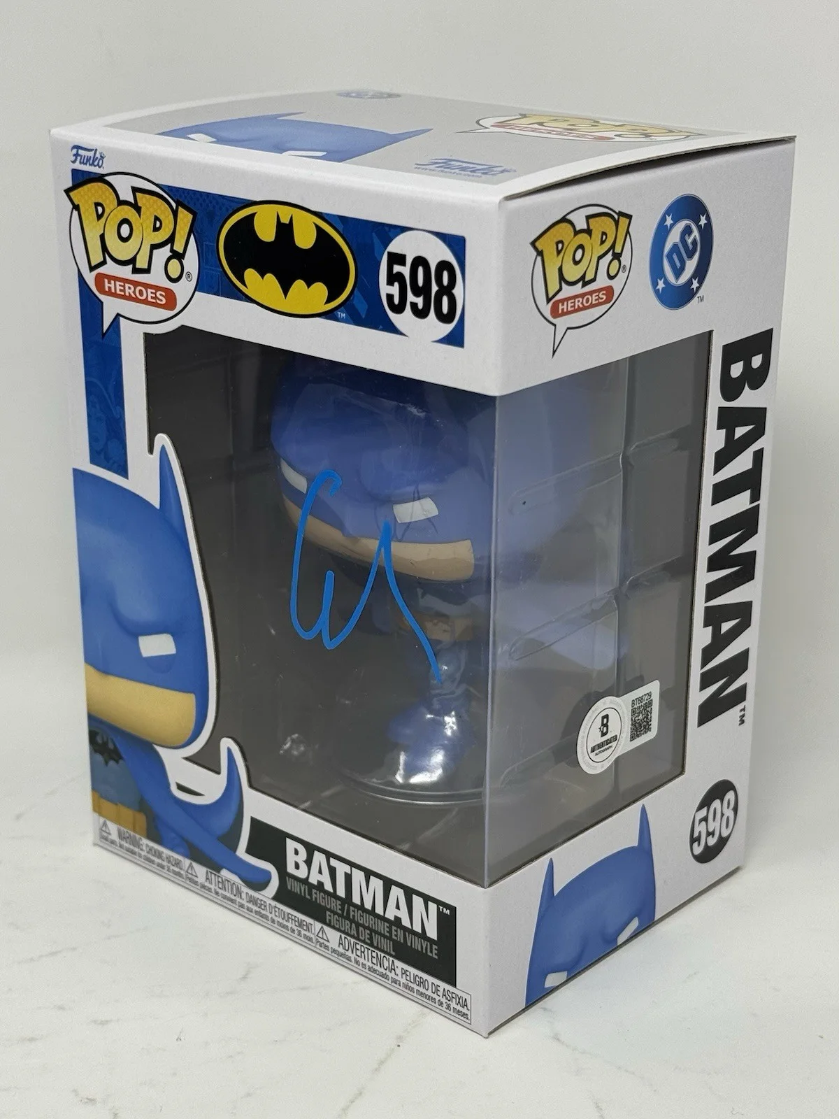 George Clooney — George Clooney Signed Batman Funko Pop 598 Batman & Robin Autograph Beckett COA, image 4