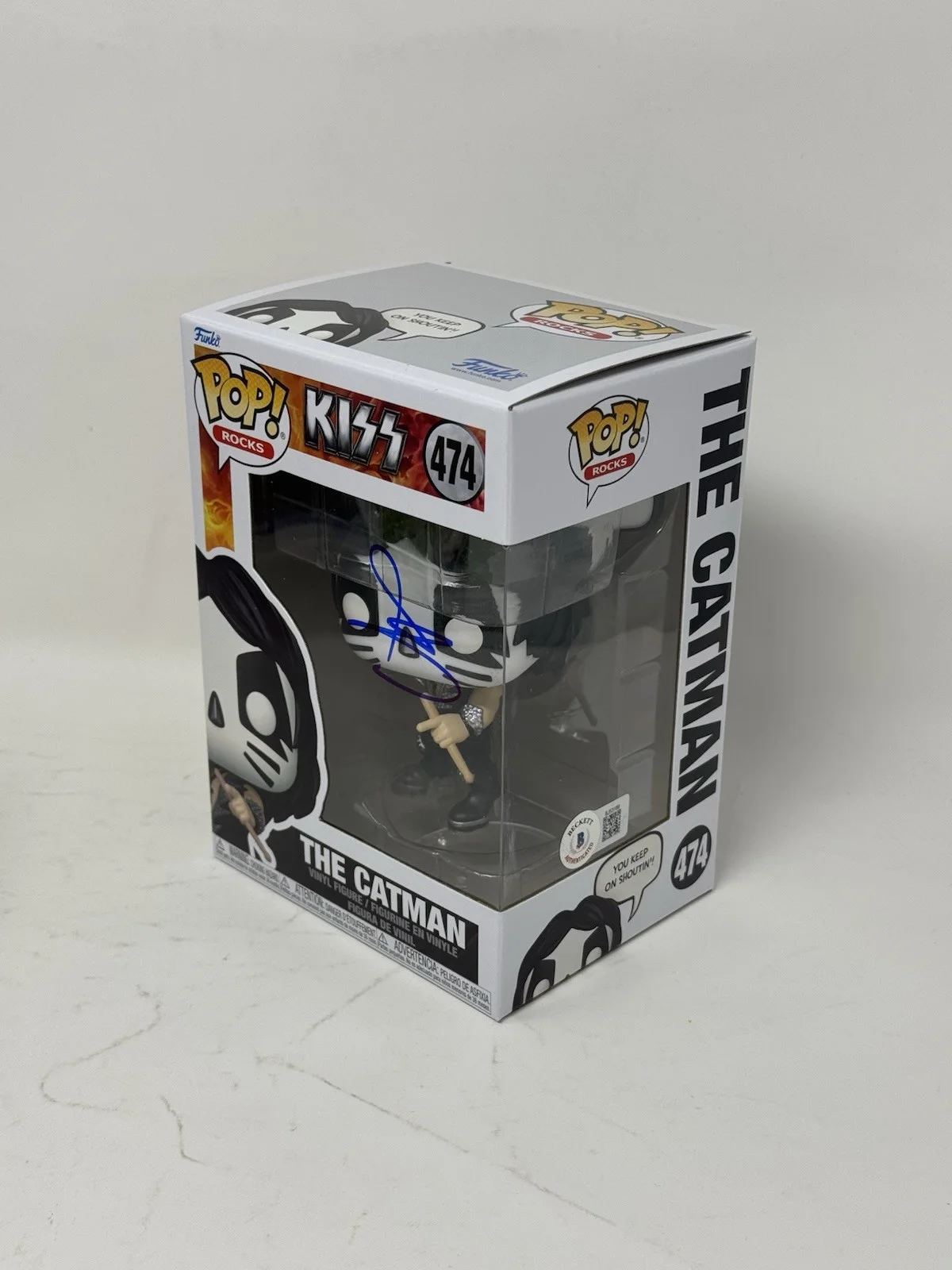 Christopher Mintz-Plasse — Christopher Mintz-Plasse 'Role Models' Signed KISS The Catman Funko Pop BAS COA, изображение 3
