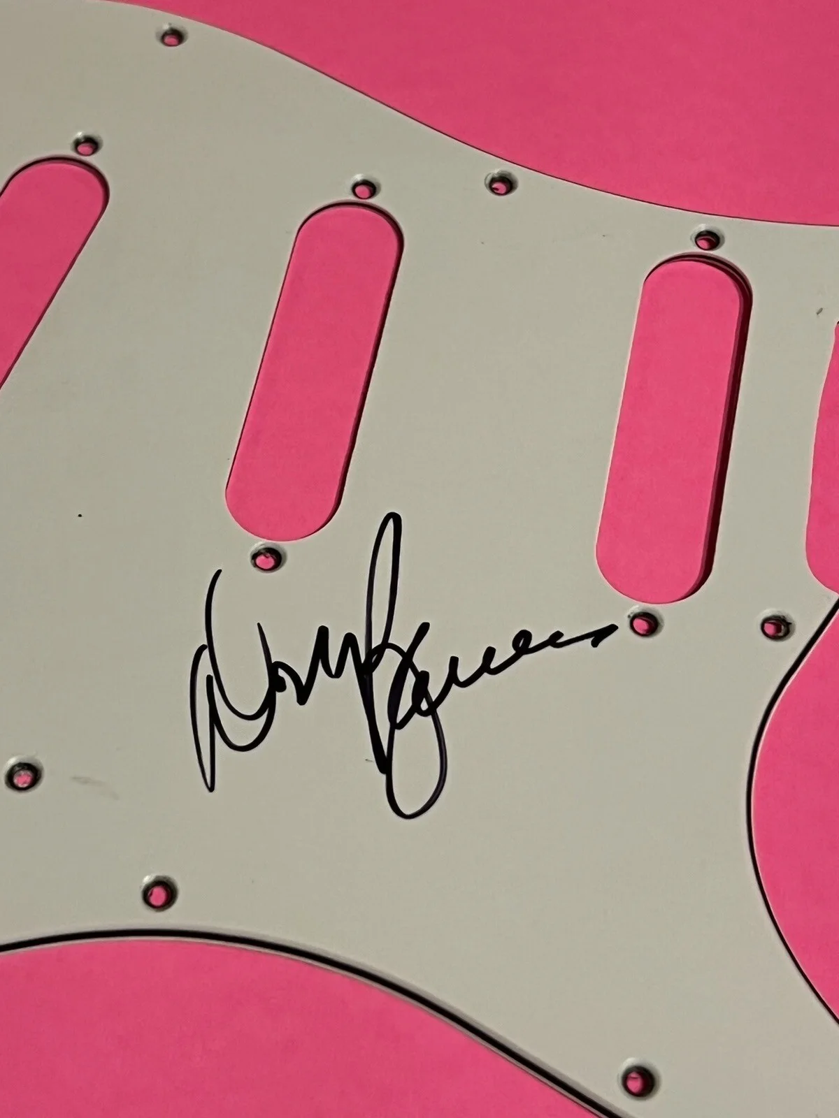 DON BARNES 38 SPECIAL AUTOGRAPHED SIGNED ELECTRIC GUITAR PICK GUARD #b *PROOF*, image 4
