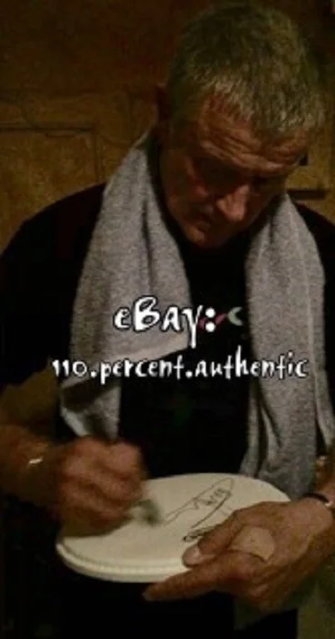 CARL PALMER ASIA EMERSON LAKE PALMER SIGNED AUTOGRAPHED DRUMHEAD *EXACT PROOF*, image 3