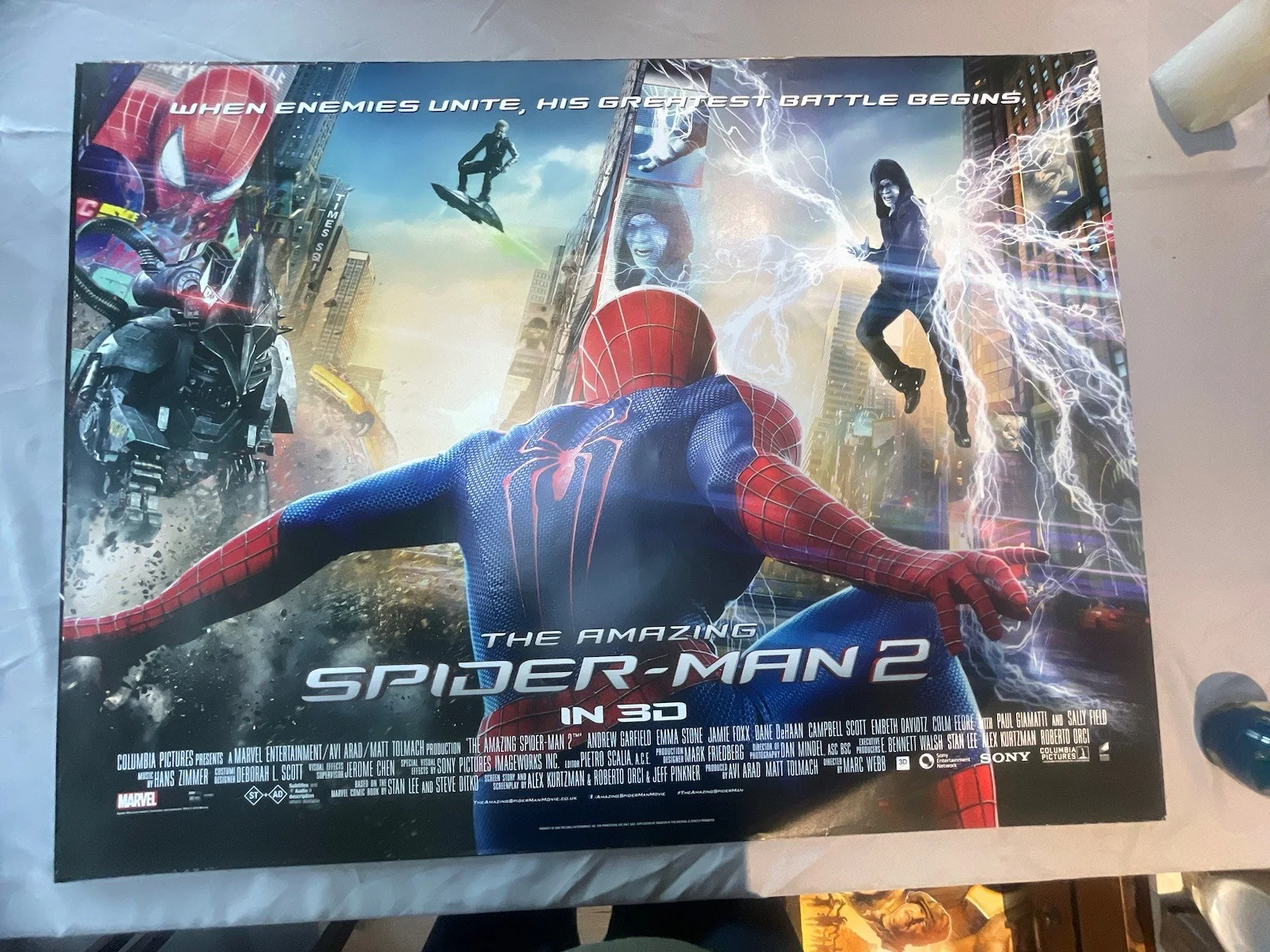 Collection Of Spider-Man Original Cinema Quad Posters 40x30 Rare, изображение 5