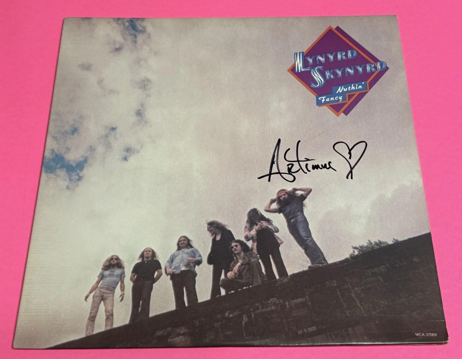 ARTIMUS PYLE LYNYRD SKYNYRD SIGNED NUTHIN FANCY VINYL RECORD *EXACT PROOF*, изображение 3
