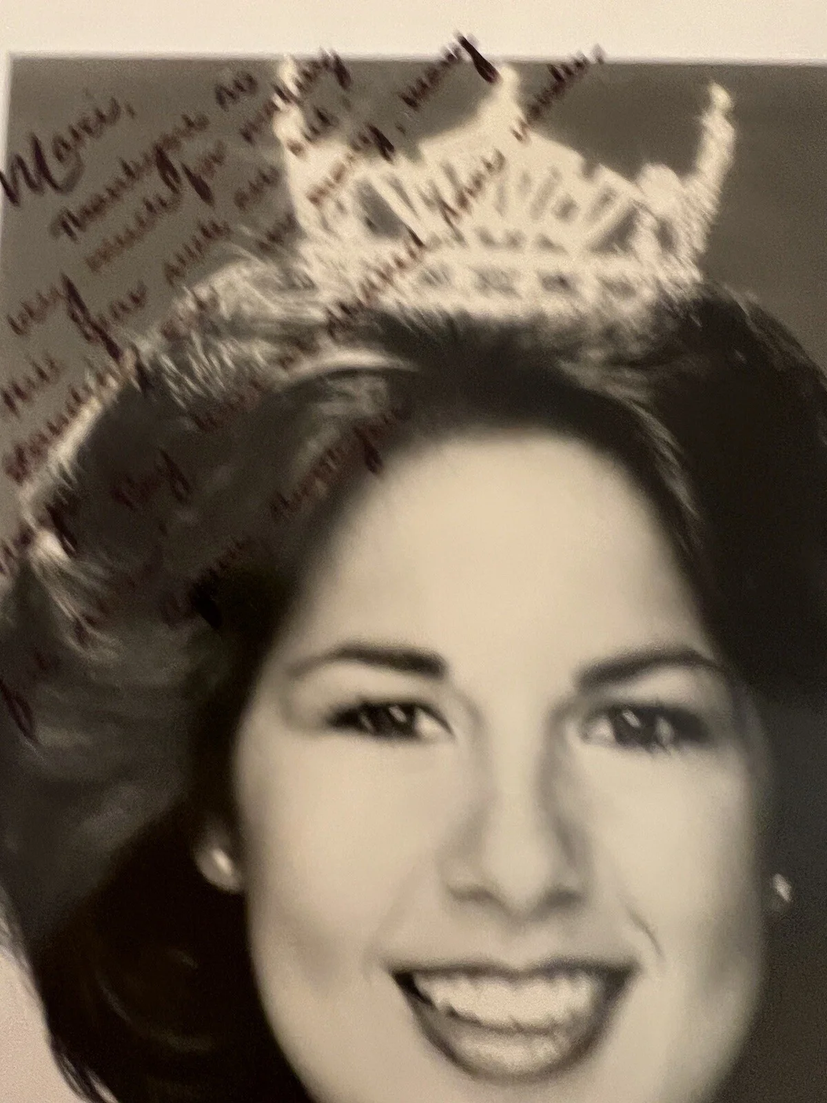Wendy Sue Nelson Miss Hawaii 1983 Autographed Photograph w/Inscription 8x10, изображение 3