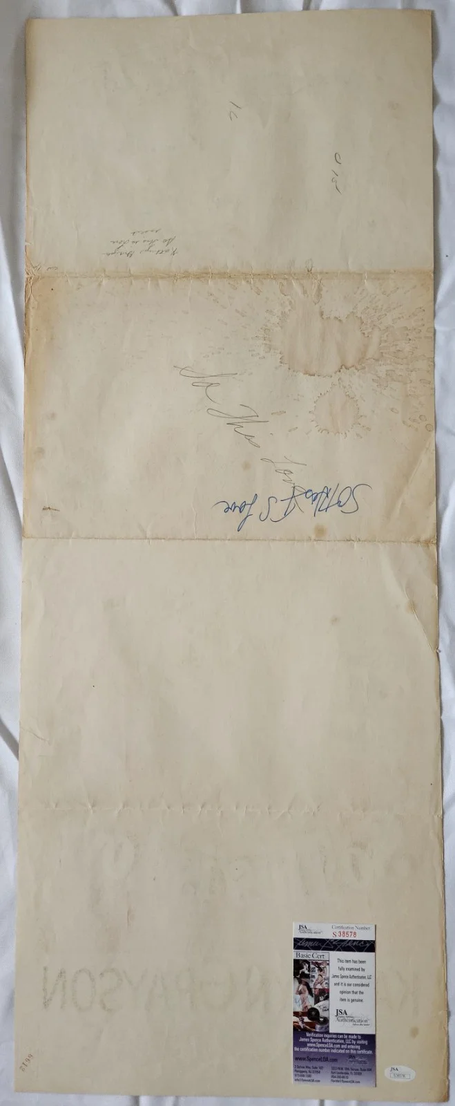 Kathryn Grayson — Kathryn Grayson Signed "So This is Love" 14x36 Original Movie Poster & JSA COA, изображение 4