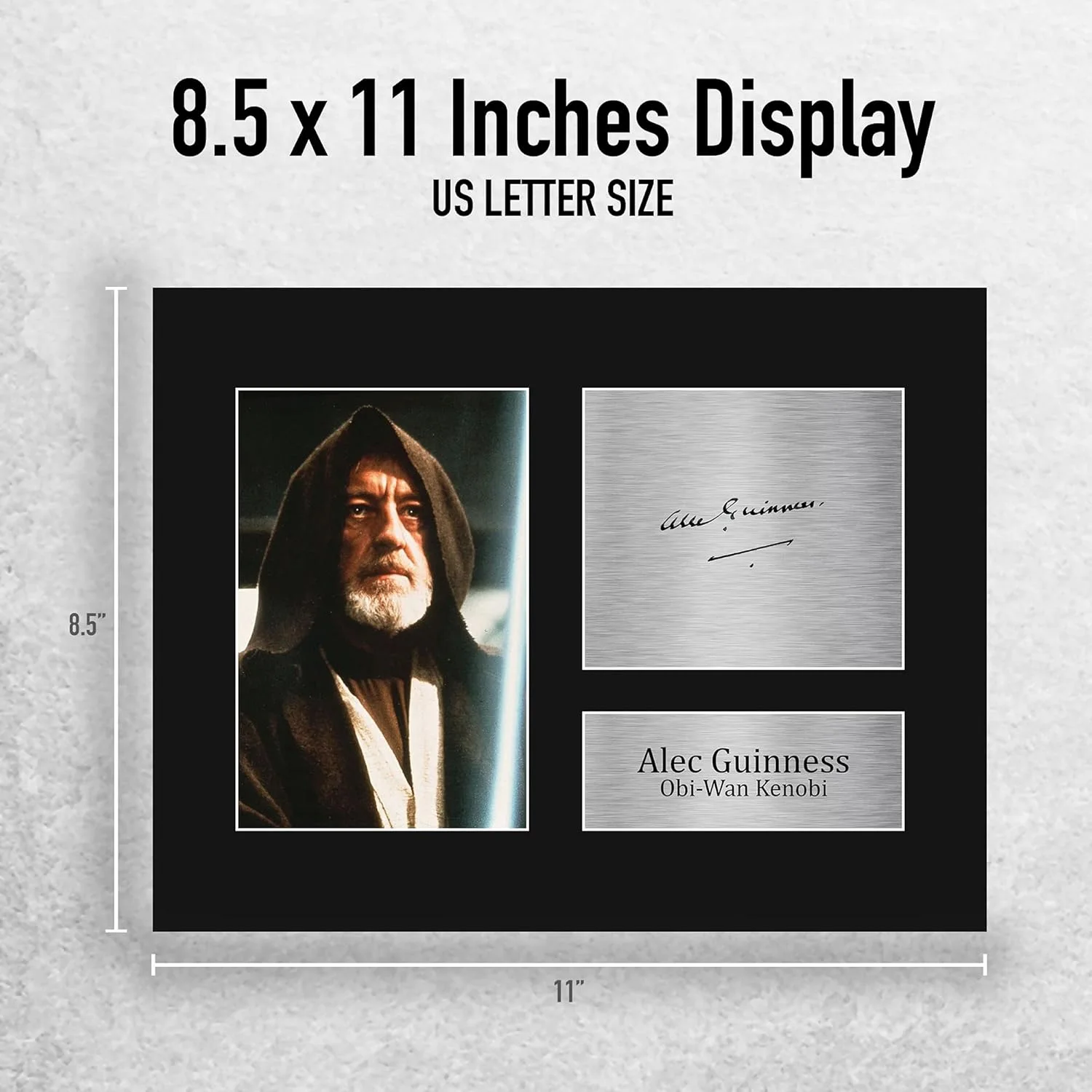 Alec Guinness Gift USL Signed Printed Autograph Star Wars Gifts Obi-Wan Kenobi P, image 2