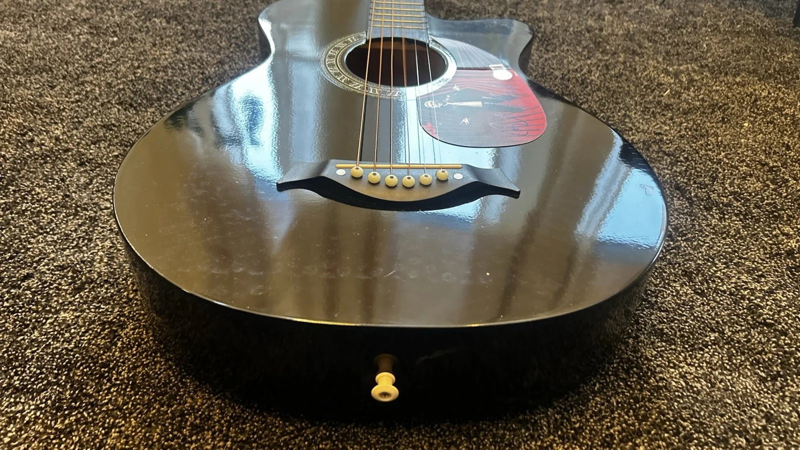 Billy Idol Signed Custom Guitar Beckett BGS COA, image 5