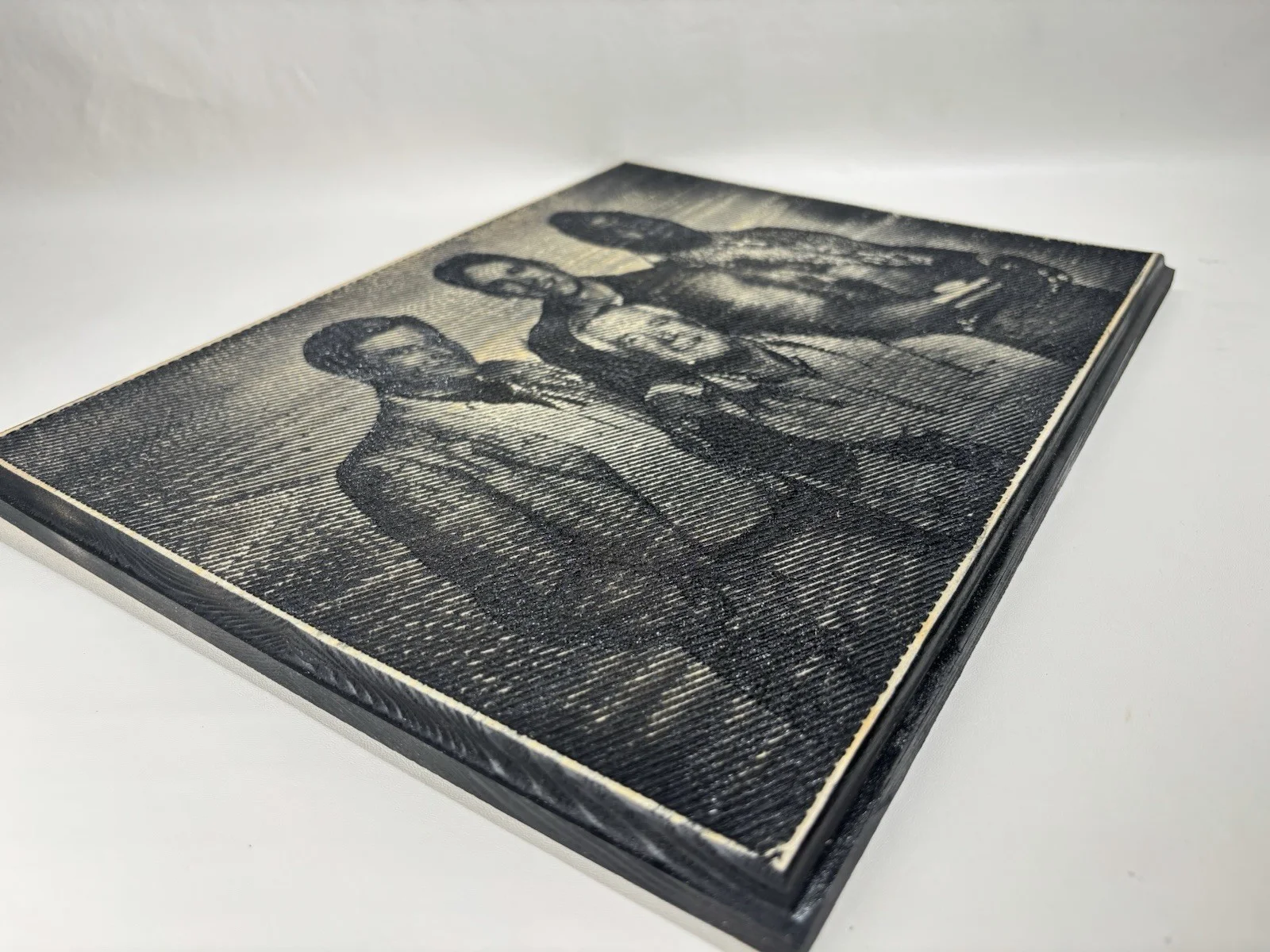 The A-Team Cast Wood Engraved Engraving Photo Mr. T + 3 Hanging with Hook, изображение 3