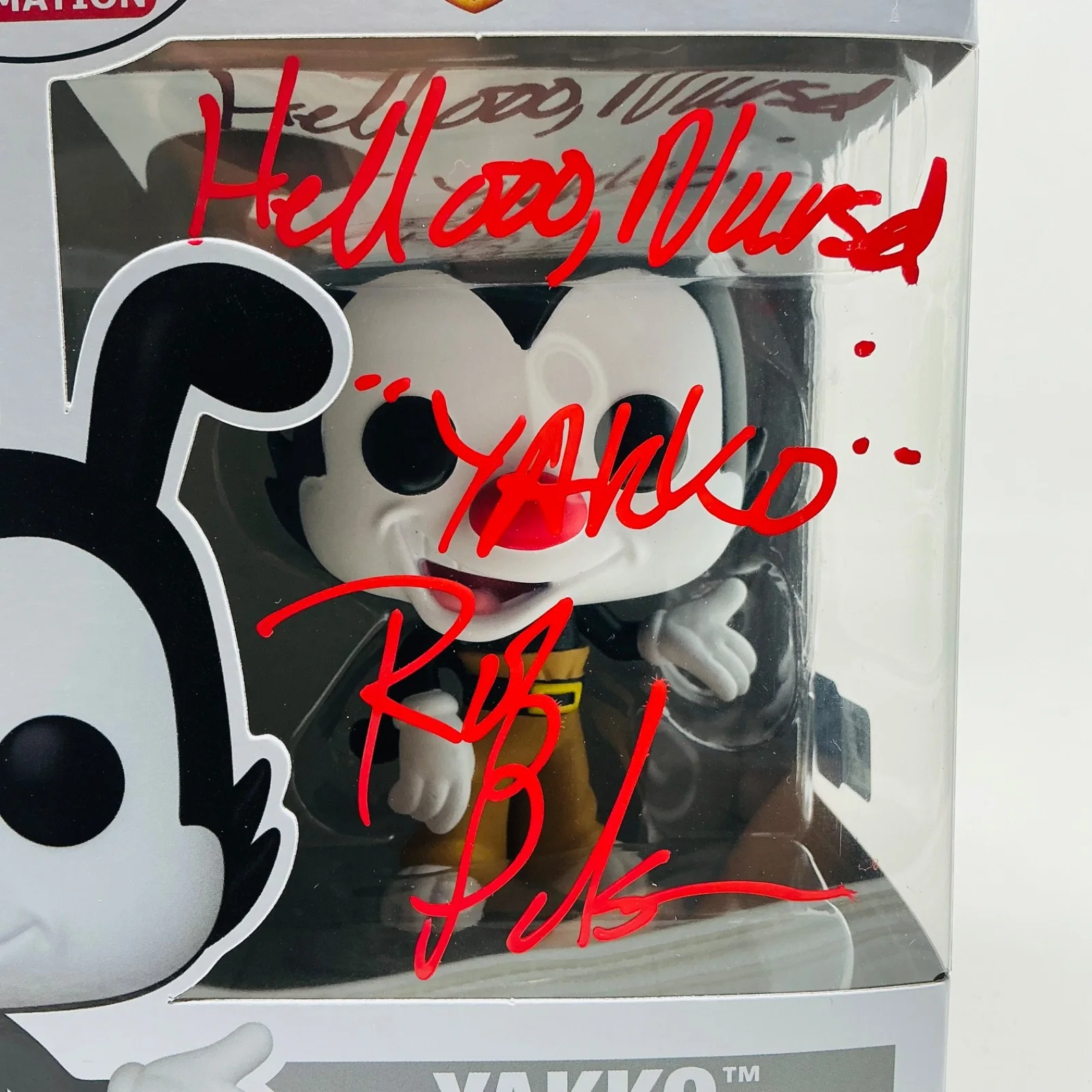 Animaniacs Autographed X3 Yakko Wakko Dot Animation Funko Pop Set OC Marketing, image 4
