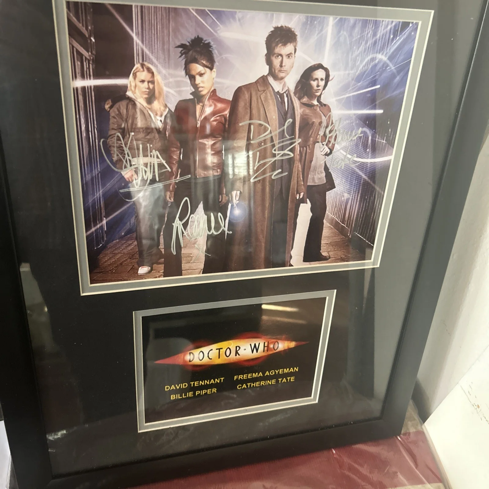 Dr Who Signed Photo With Coa On The Back, image 2