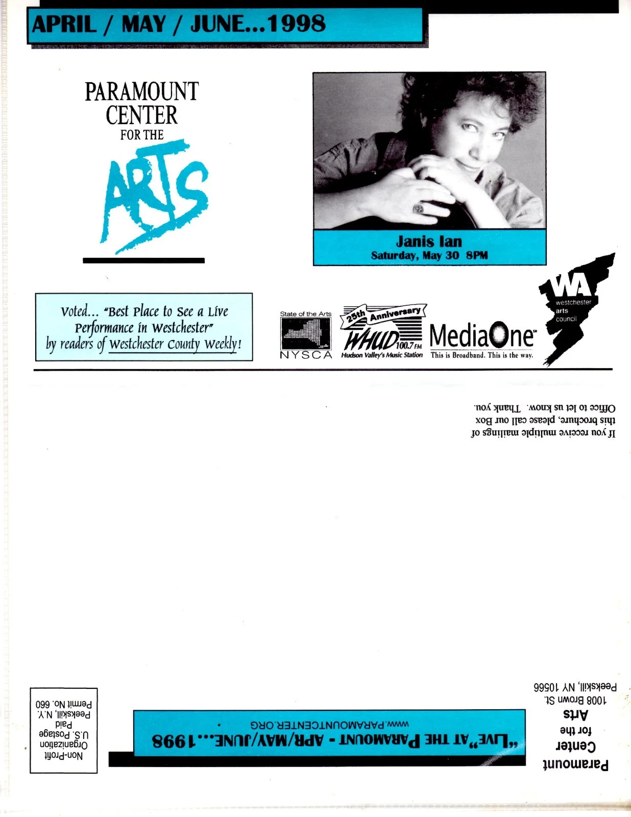1997 JANIS IAN SIGNED AUTOGRAPH FLYER + RUDE GIRL EXPRESS NEWSLETTER + POSTCARDS, изображение 4