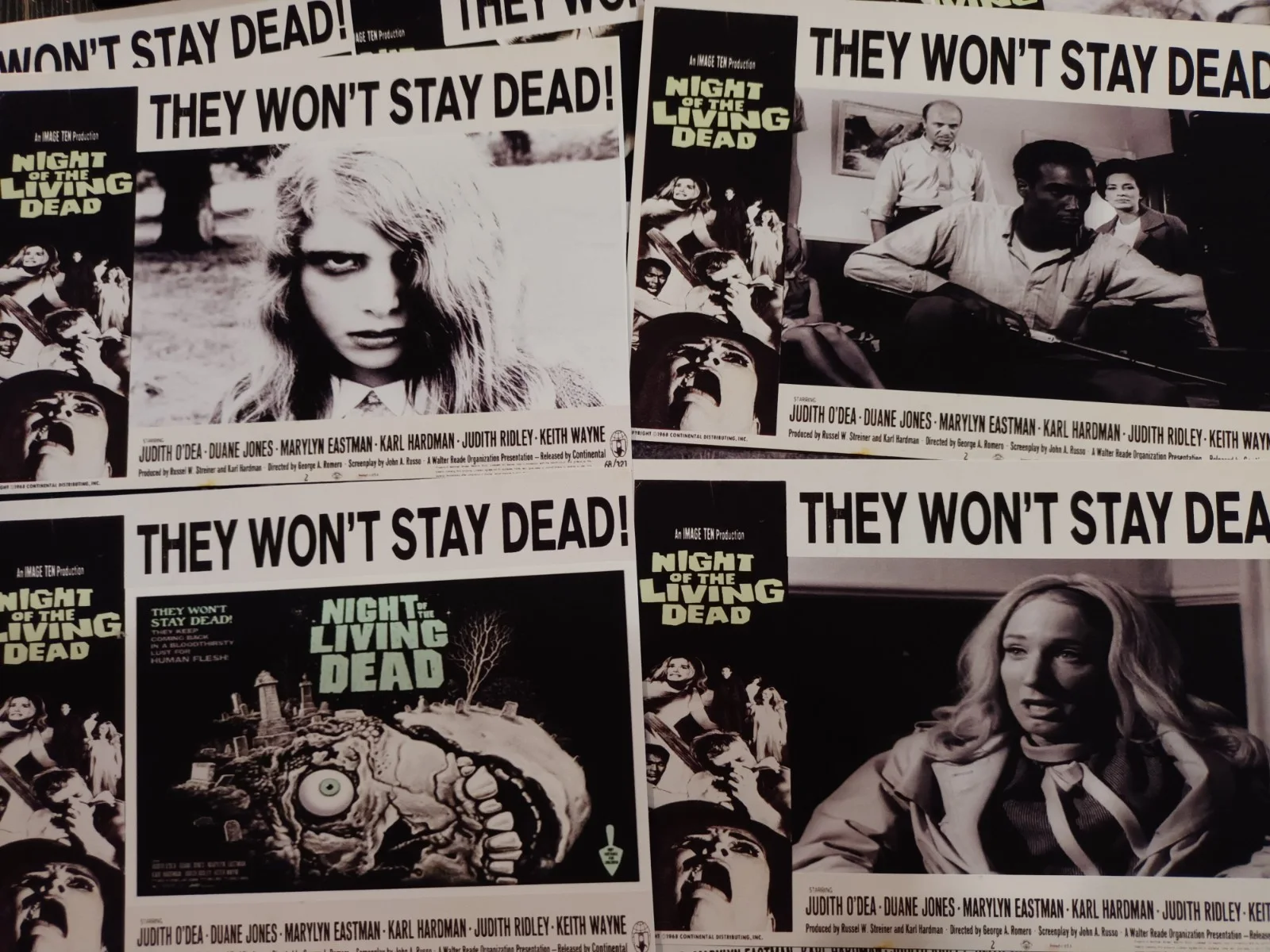 Night Of The Living Dead 1968. 16 matt finish unoffical 6x4ins lobby cards. new, изображение 3