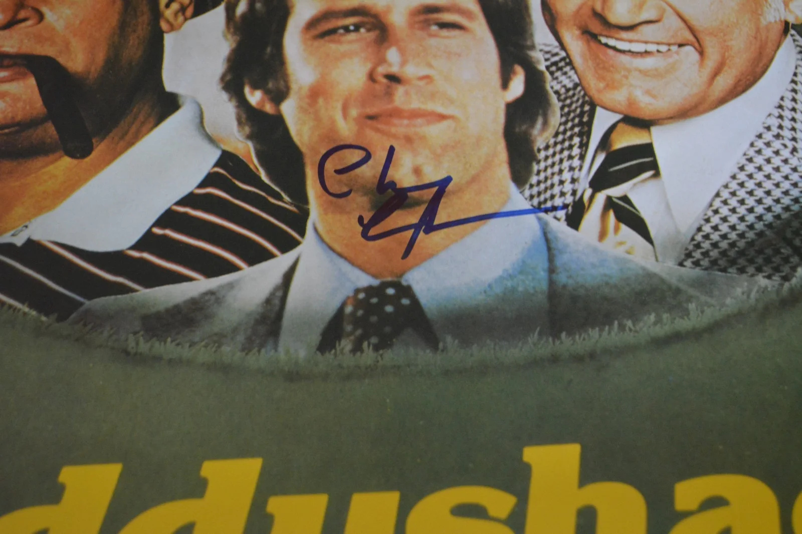 Chevy Chase — Chevy Chase Autographed Caddyshack Movie Poster JSA Authentication, image 2