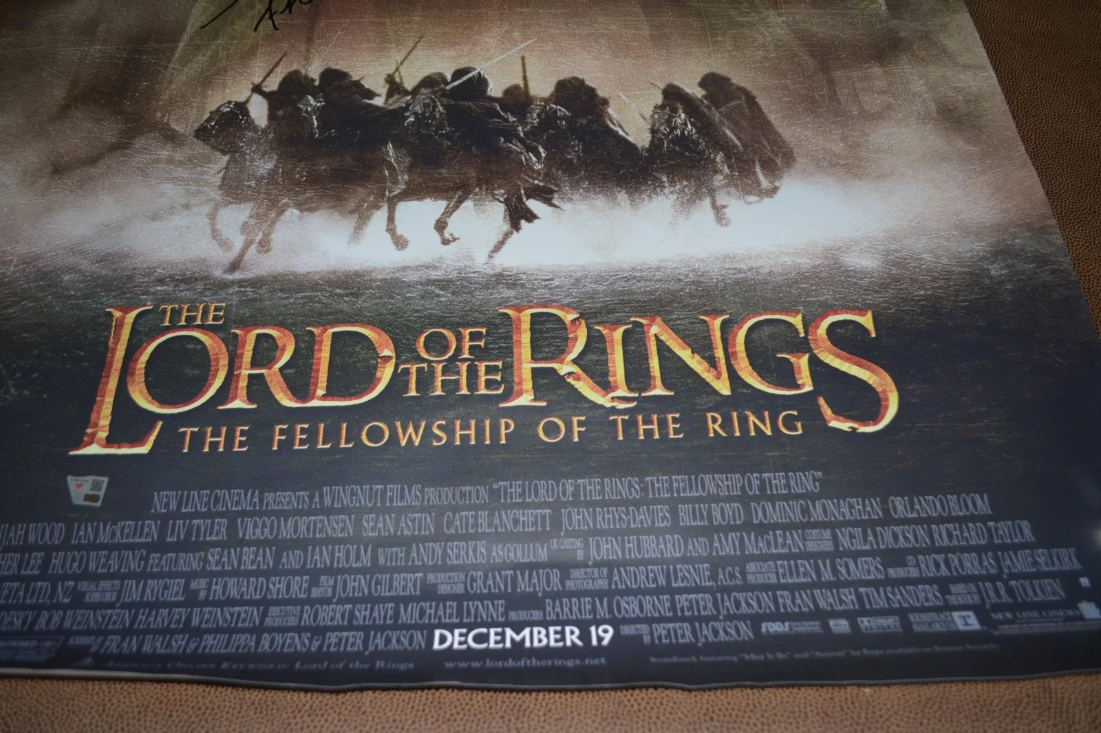 Sean Astin — Sean Astin The Lord of the Rings Autographed Poster Fanatics Authentic, изображение 3