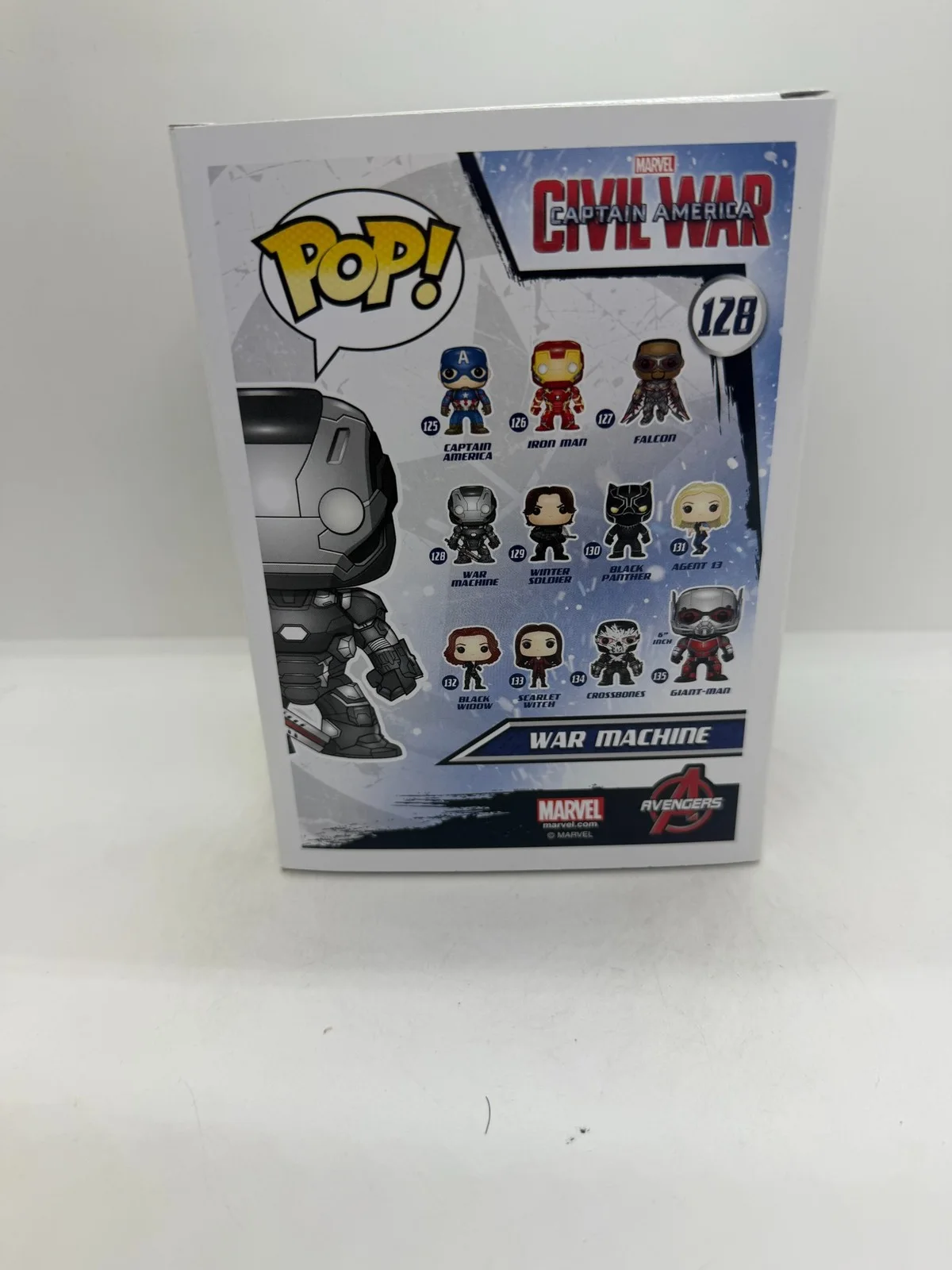 Don Cheadle Signed War Machine Funko Pop Marvel Avengers Civil War #128 ACOA, изображение 3