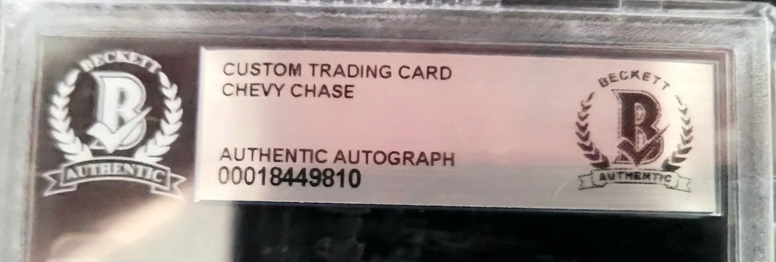 Chevy Chase — Chevy Chase Signed "Fletch " Trading Card, (BAS) Beckett Certified, изображение 4