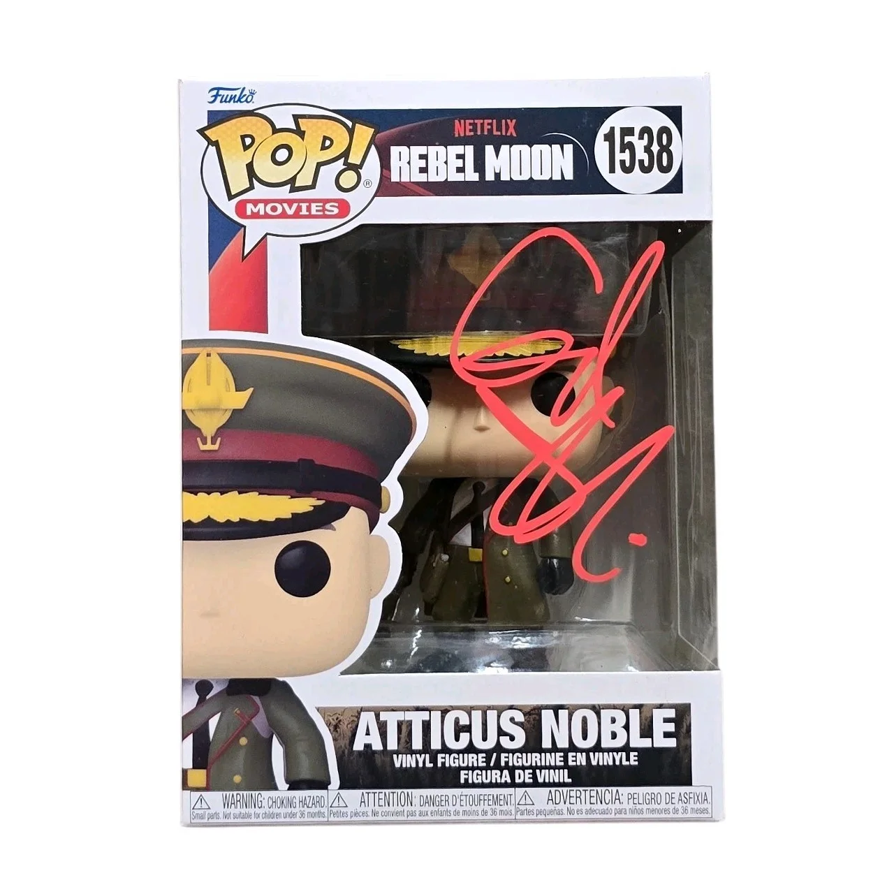 Ed Skrein, Zack Snyder — Ed Skrein & Zack Snyder Signed Atticus Noble Funko 1538 Rebel Moon SWAU COA RARE