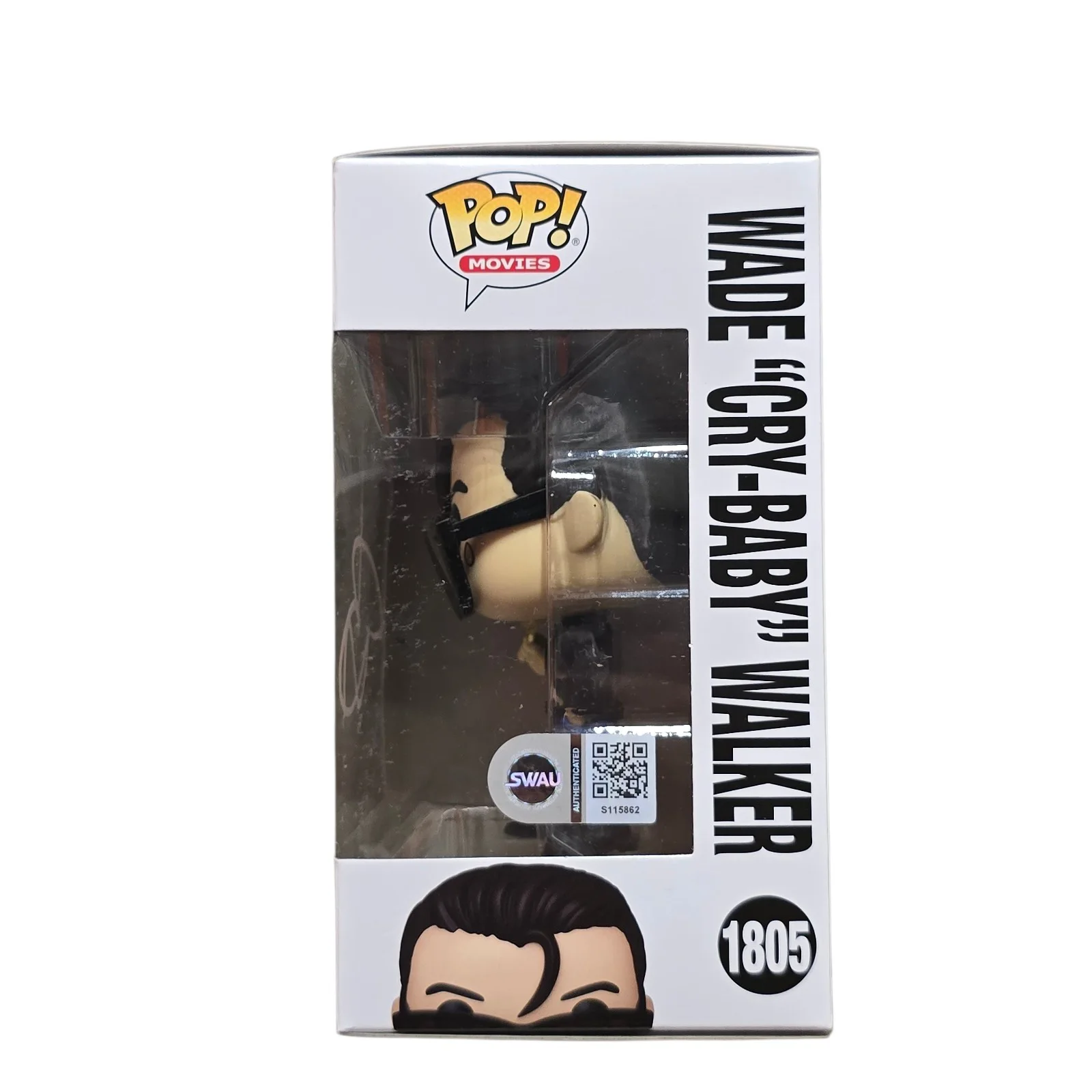 Johnny Depp — Johnny Depp Signed Wade Walker Funko 1805 Crybaby SWAU Authenticated RARE, image 2