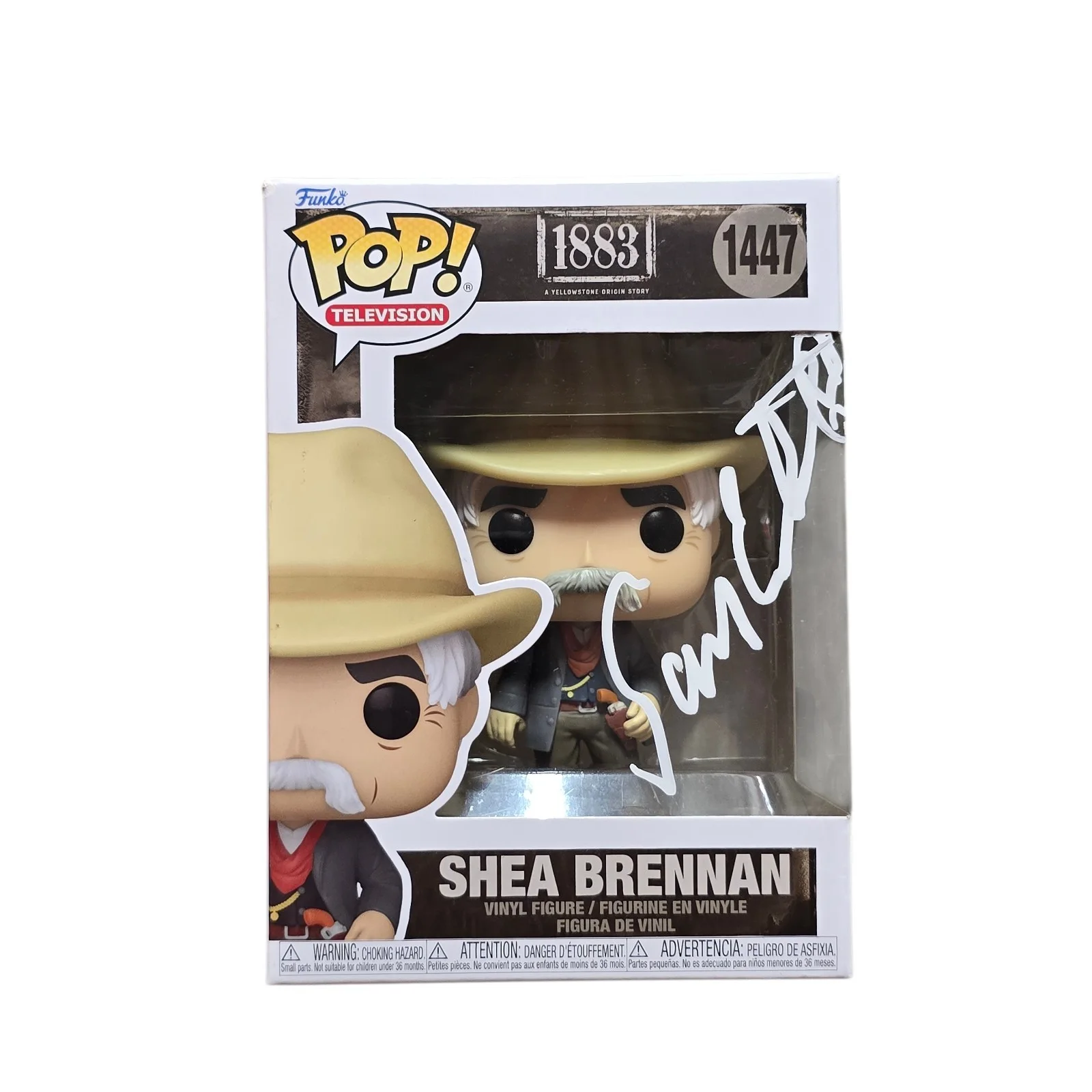 Sam Elliott — Sam Elliott Signed Shea Brennan Funko 1447 Yellowstone 1883 SWAU Authenticated