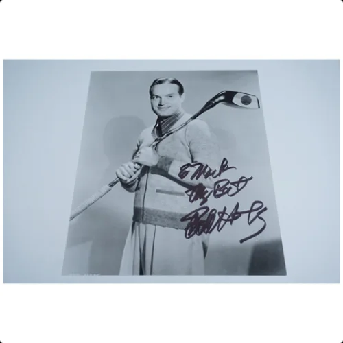 Bob Hope — Vtg. BOB HOPE SIGNED AUTOGRAPHED BLACK and WHITE ORIGINAL PHOTOGRAPH 8" x 9 1/2"