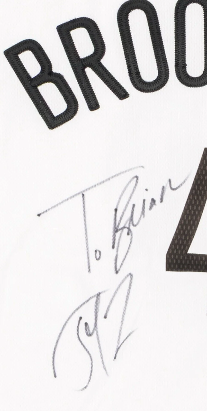 Jay Z Twice Double Signed Autographed Autograph Brooklyn Nets Jersey JSA LOA, image 3