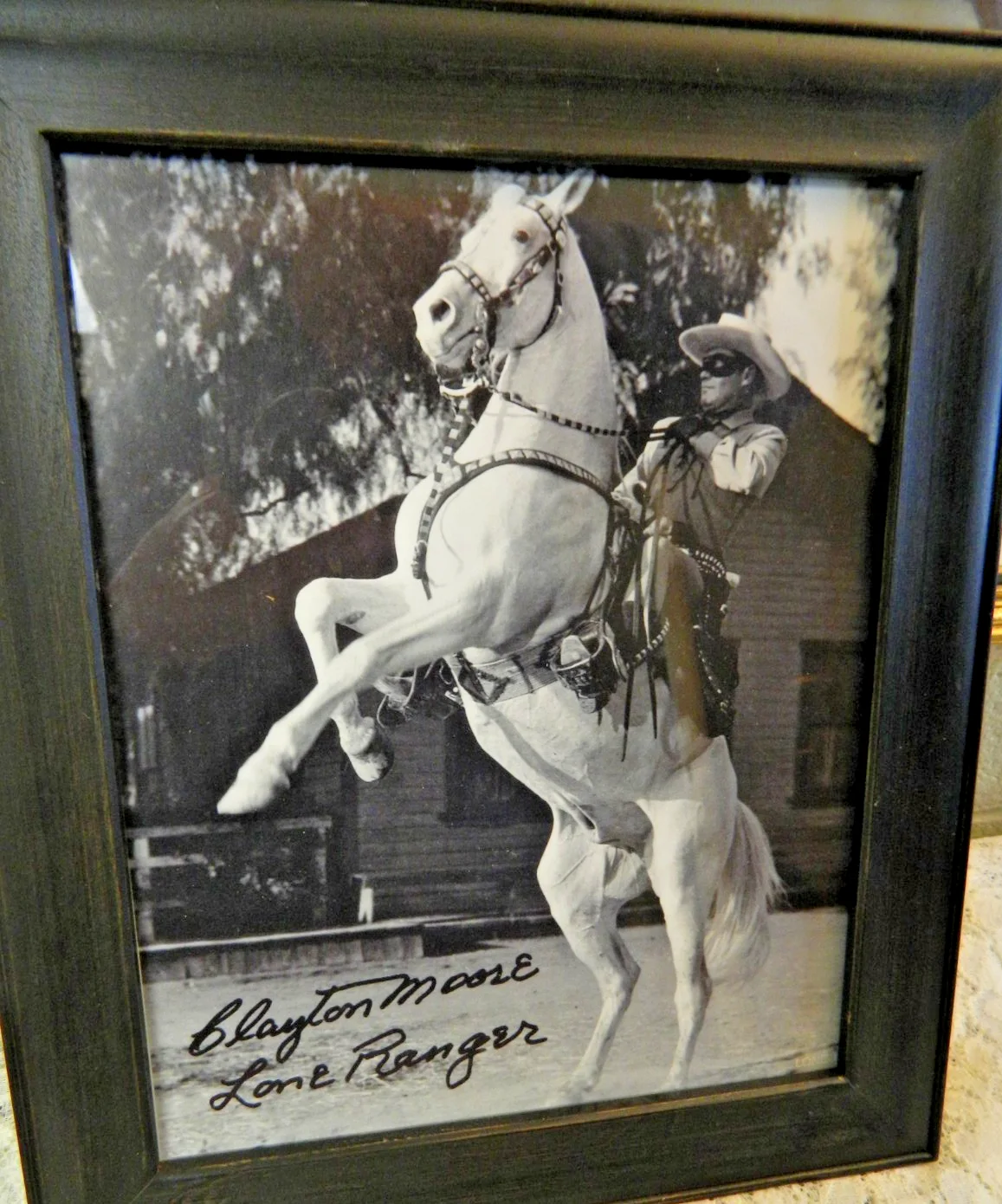 Clayton Moore — Vintage Clayton Moore The Lone Ranger AUTOGRAPHED 11 x 9 FRAMED Photo Print, изображение 3