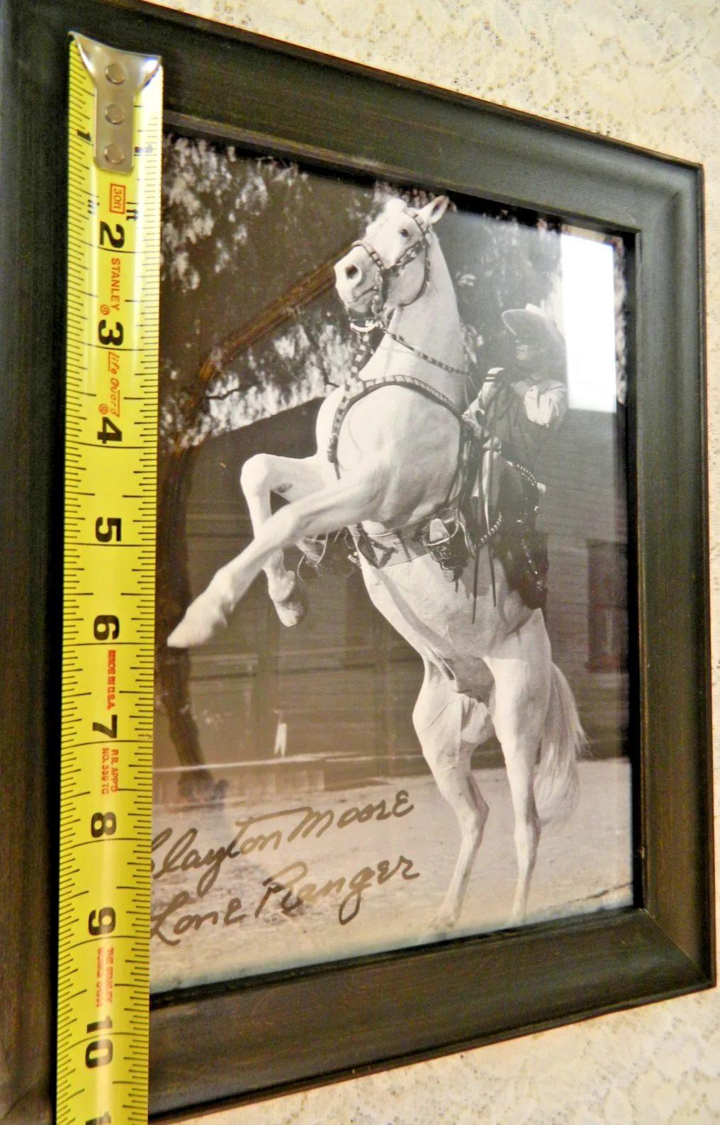 Clayton Moore — Vintage Clayton Moore The Lone Ranger AUTOGRAPHED 11 x 9 FRAMED Photo Print, изображение 4