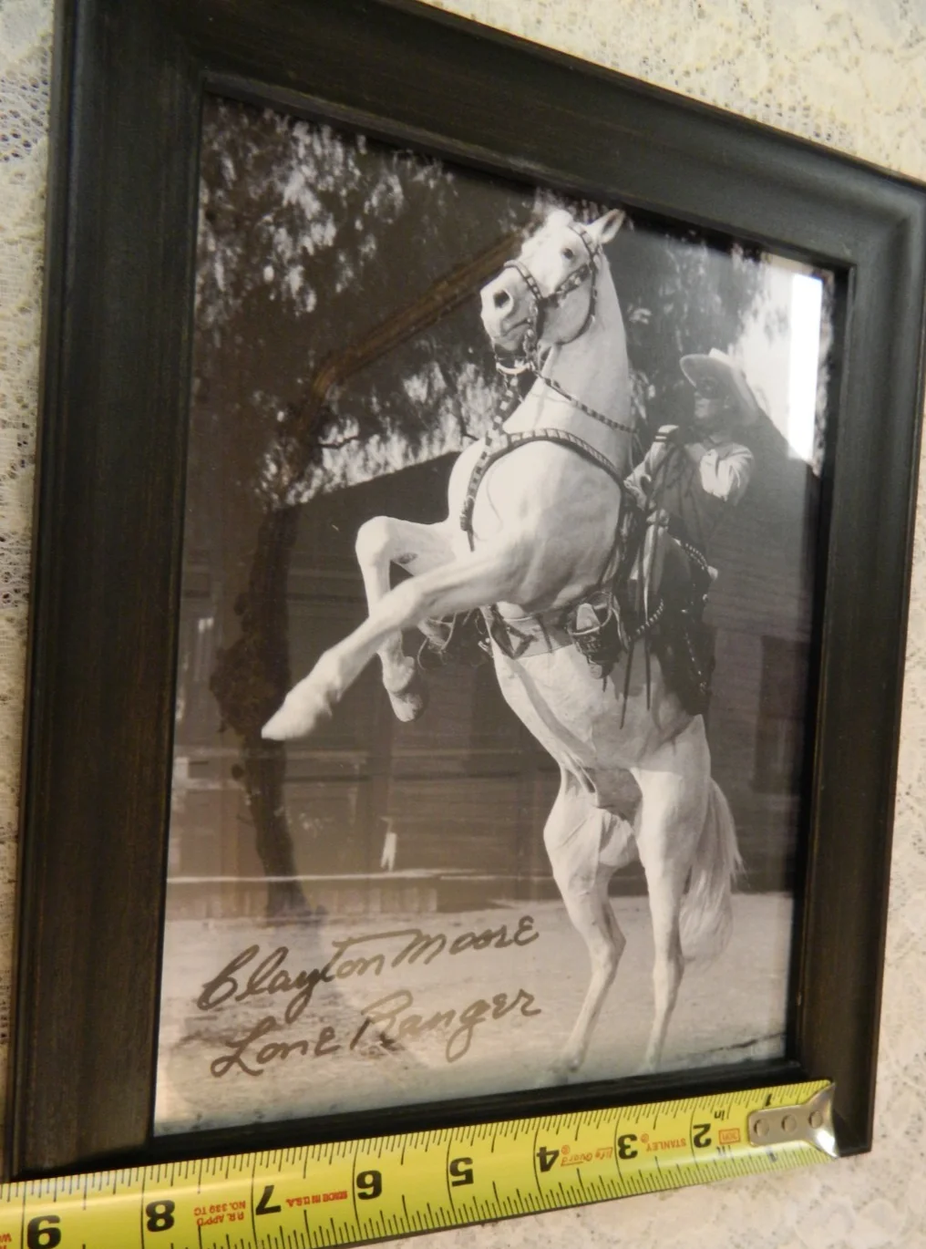 Clayton Moore — Vintage Clayton Moore The Lone Ranger AUTOGRAPHED 11 x 9 FRAMED Photo Print, изображение 5