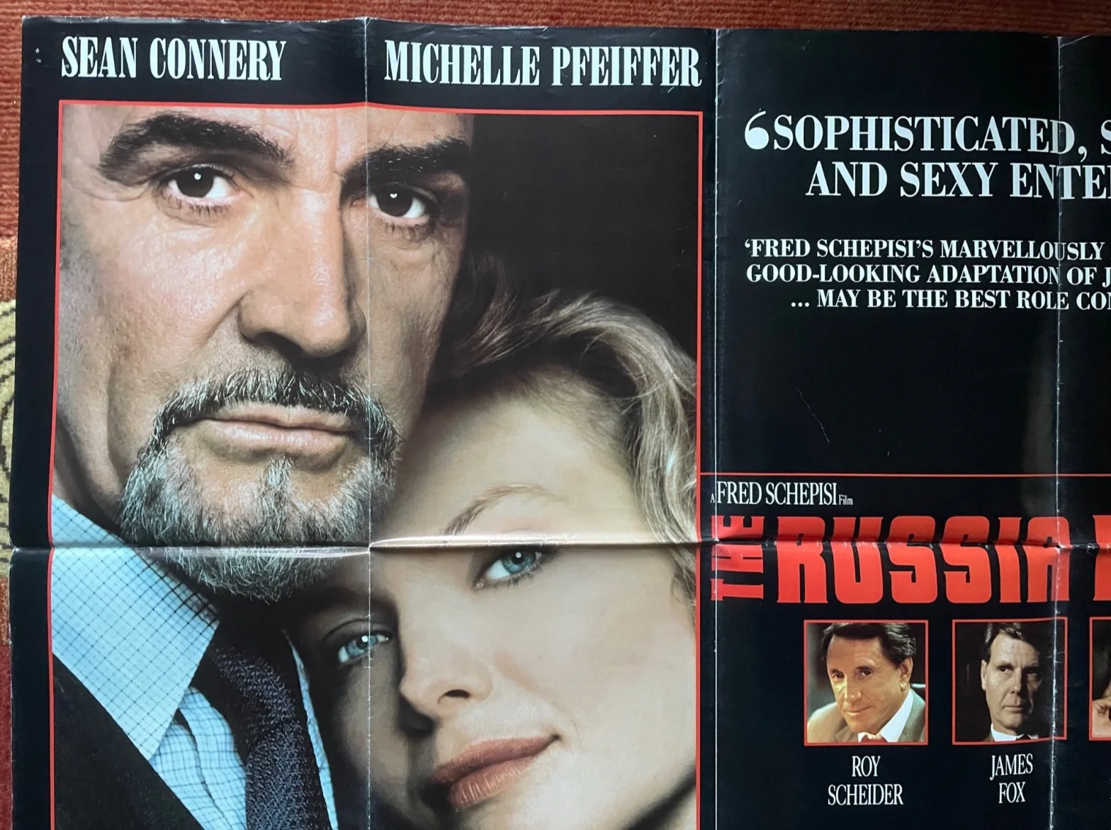 THE RUSSIA HOUSE (1990) Original UK Movie Quad Film Poster Sean Connery, изображение 2