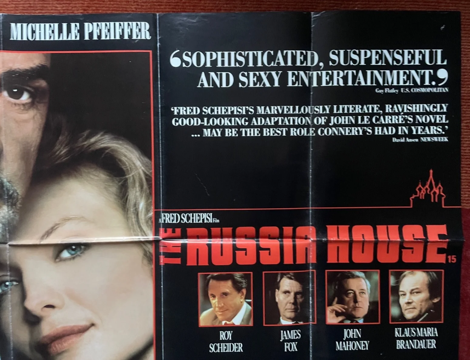 THE RUSSIA HOUSE (1990) Original UK Movie Quad Film Poster Sean Connery, изображение 3