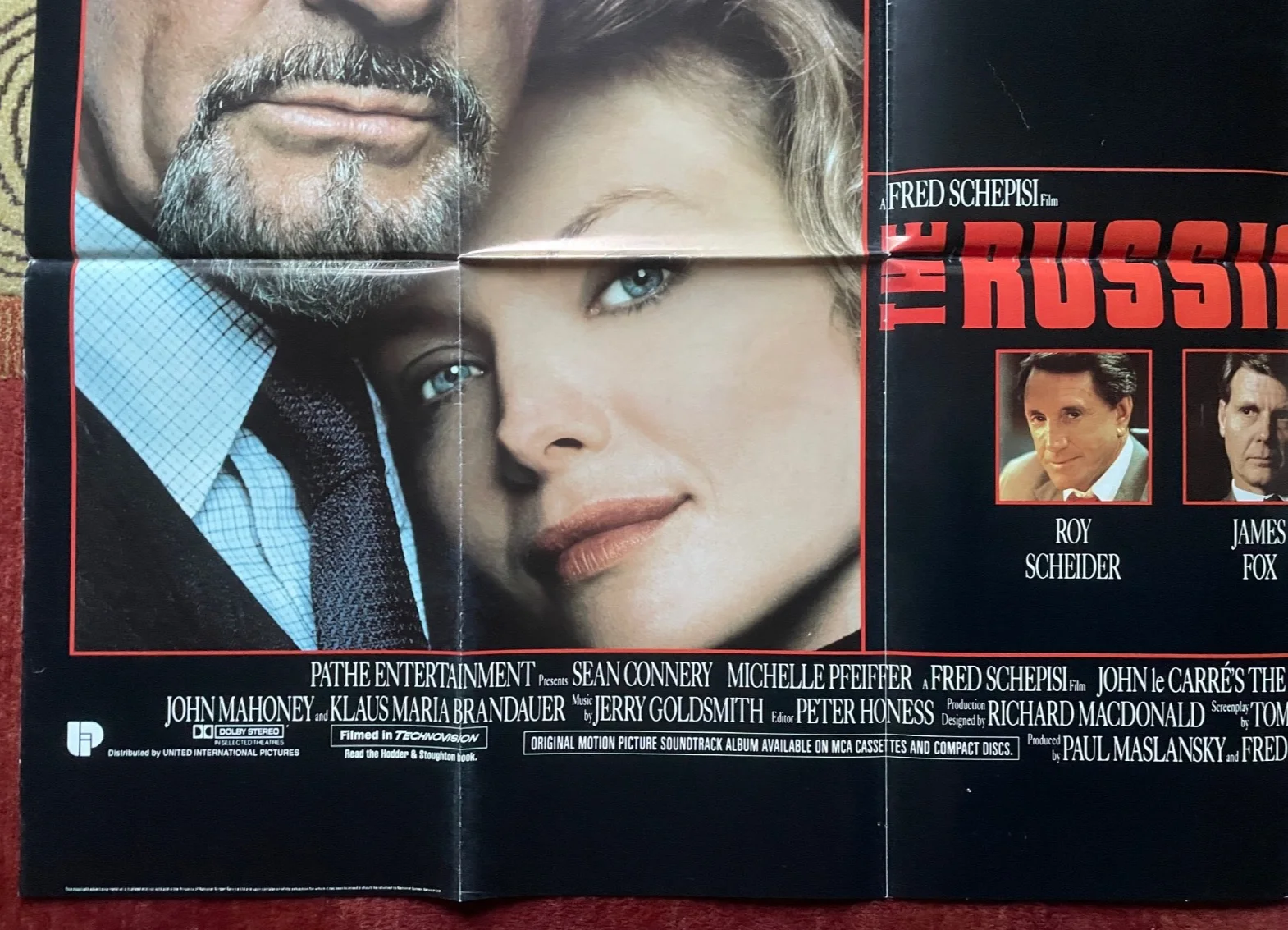 THE RUSSIA HOUSE (1990) Original UK Movie Quad Film Poster Sean Connery, изображение 4
