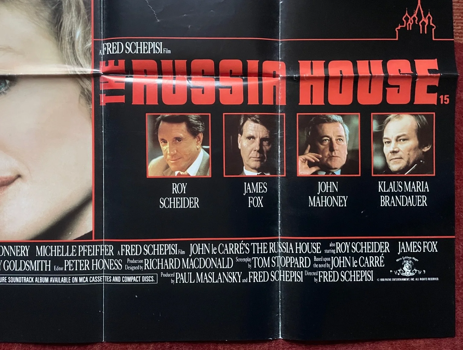 THE RUSSIA HOUSE (1990) Original UK Movie Quad Film Poster Sean Connery, изображение 5