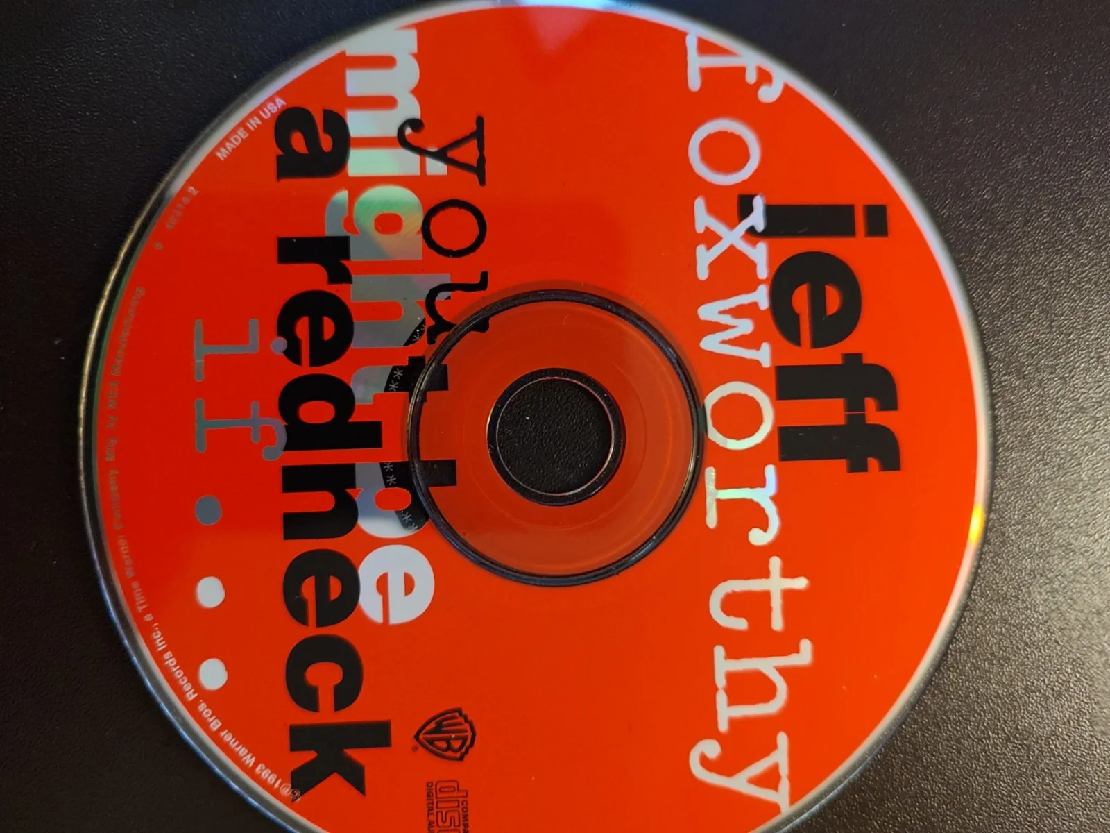 Jeff Foxworthy signed autographed 'You Might Be a Redneck If...' CD, image 3