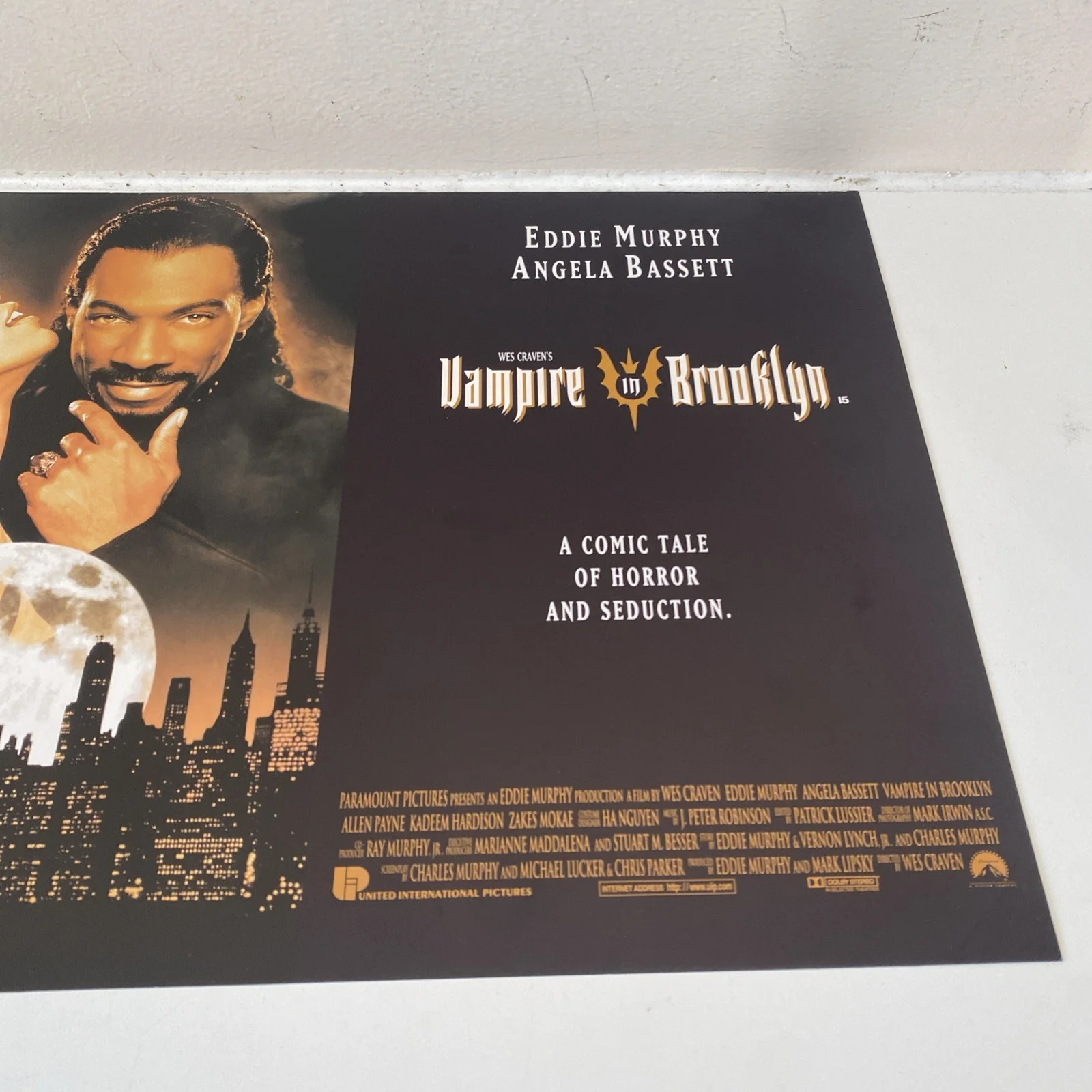Wes Craven’s Vampire In Brooklyn UK Quad Original Film Movie Cinema Poster 1996, изображение 3