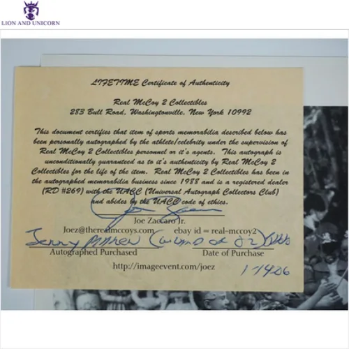 Jerry Maren Autographed 8.5x11 Photo WIZARD OF OZ MUNCHKIN Inscription JSA, изображение 4