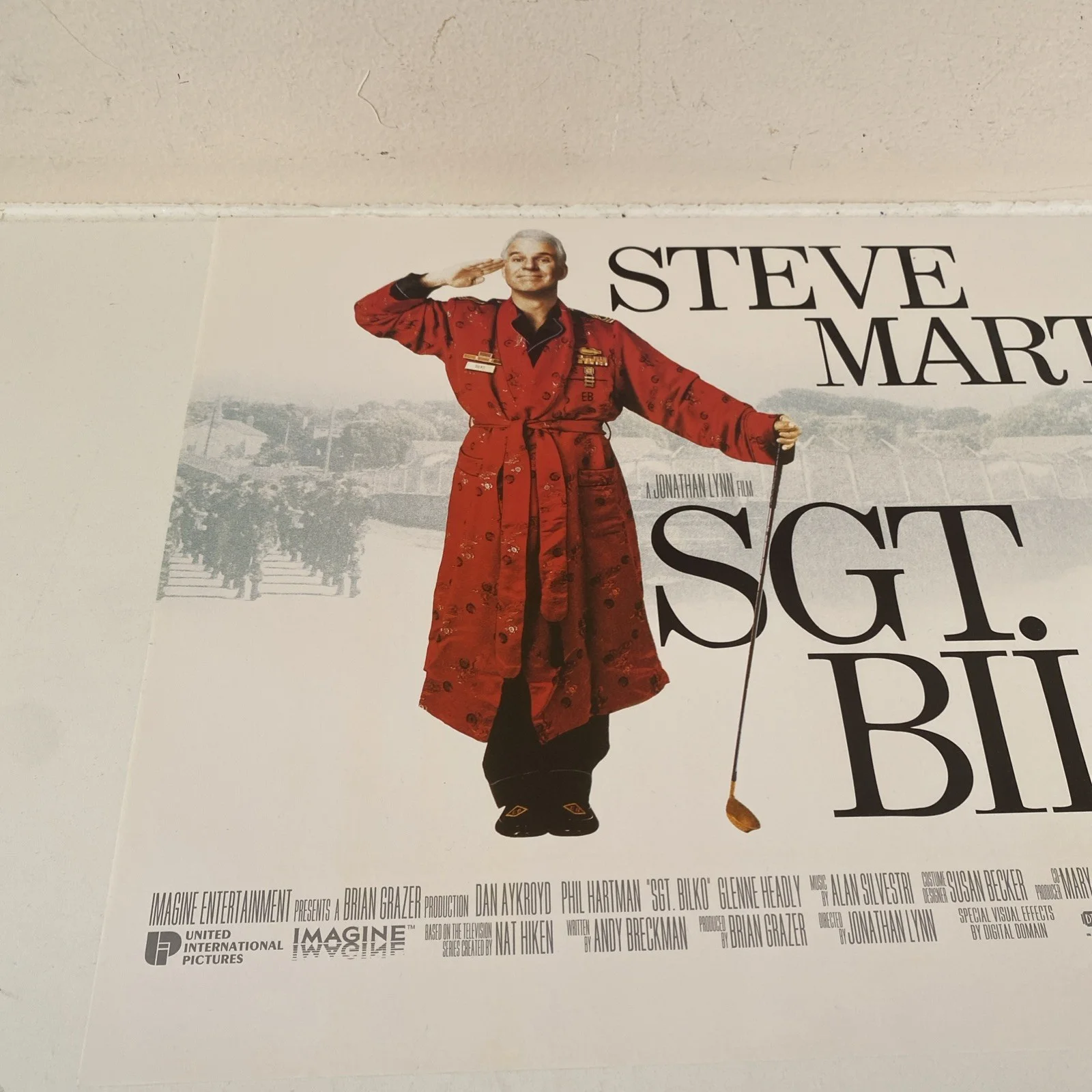 SGT. BILKO Movie Cinema Mini Quad Poster 1996 Steve Martin, изображение 2