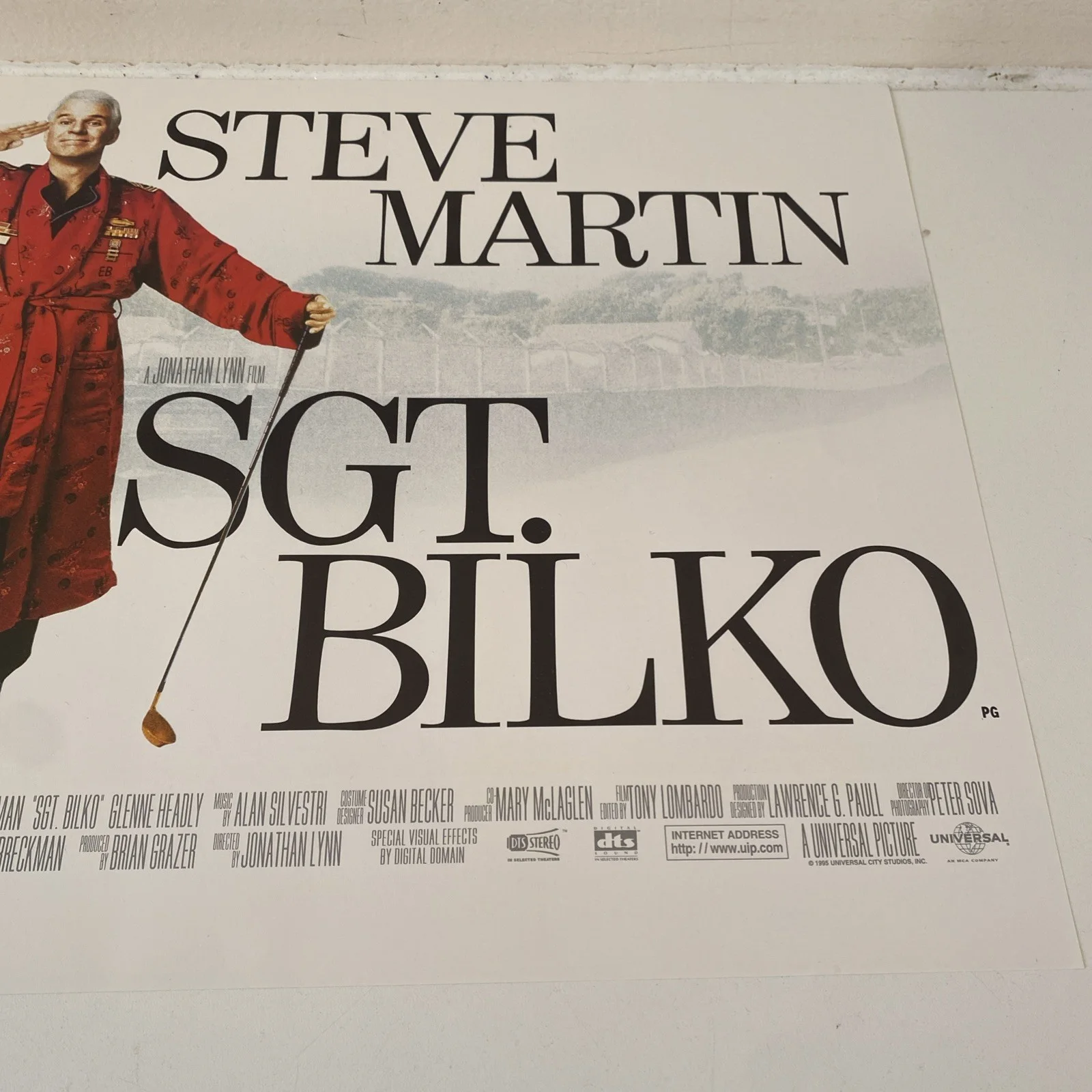 SGT. BILKO Movie Cinema Mini Quad Poster 1996 Steve Martin, изображение 3