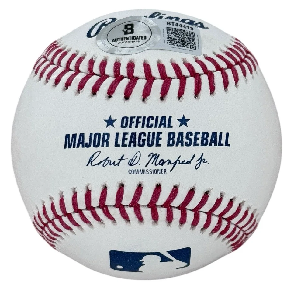 Flavor Flav Signed Major League Baseball w/ Public Enemy Sketch BAS Beckett, изображение 4