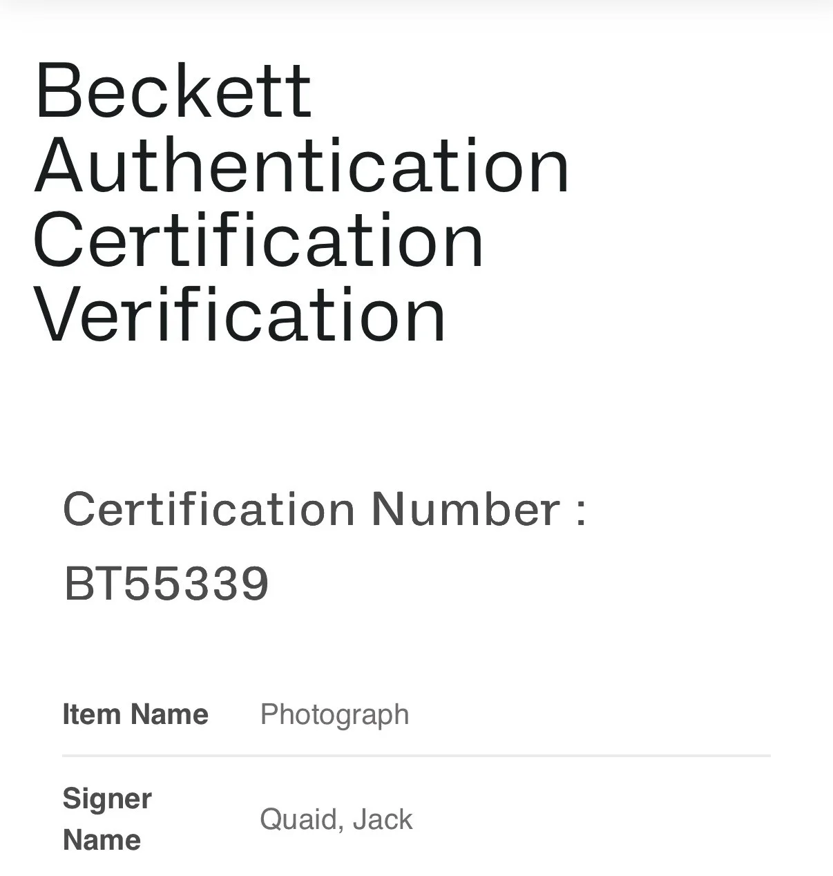 JACK QUAID — JACK QUAID SIGNED 11x14 AUTOGRAPH SCREAM V GHOSTFACE RICHIE KIRSCH BAS BT55339, изображение 4