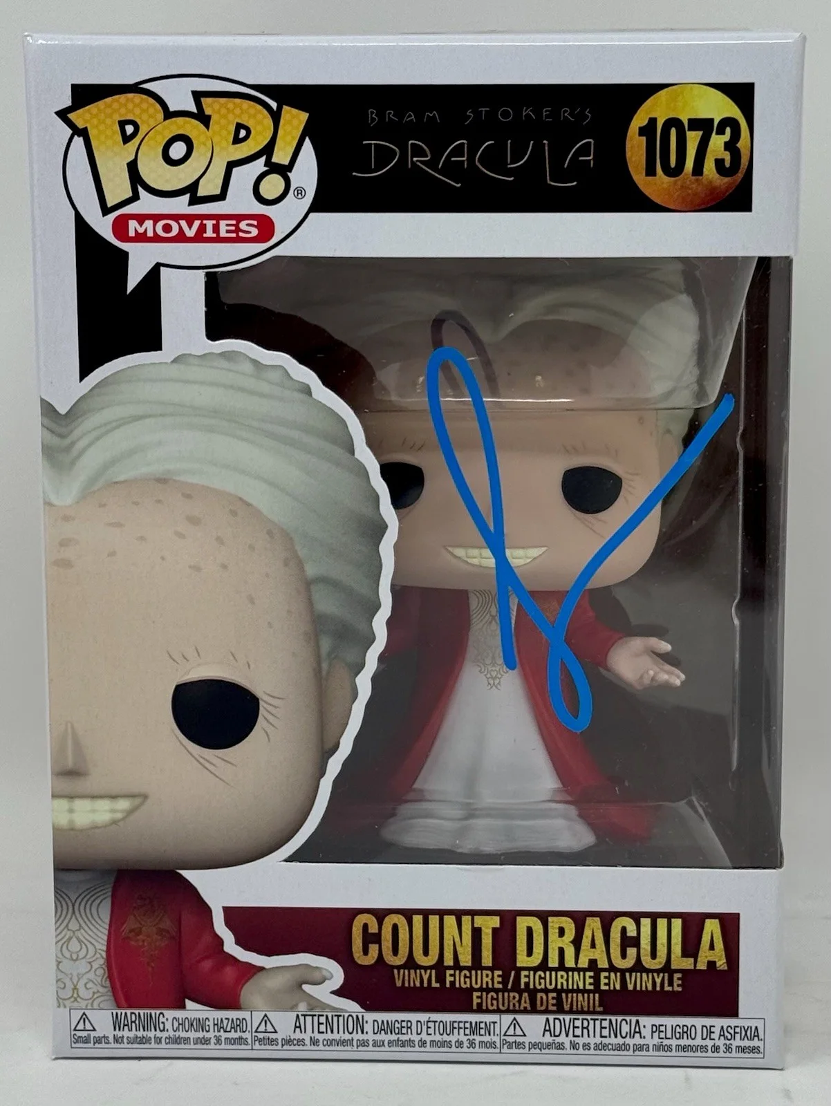 Gary Oldman — Gary Oldman Signed Bram Stoker's Dracula Count Dracula Funko Pop Autograph BAS, image 3
