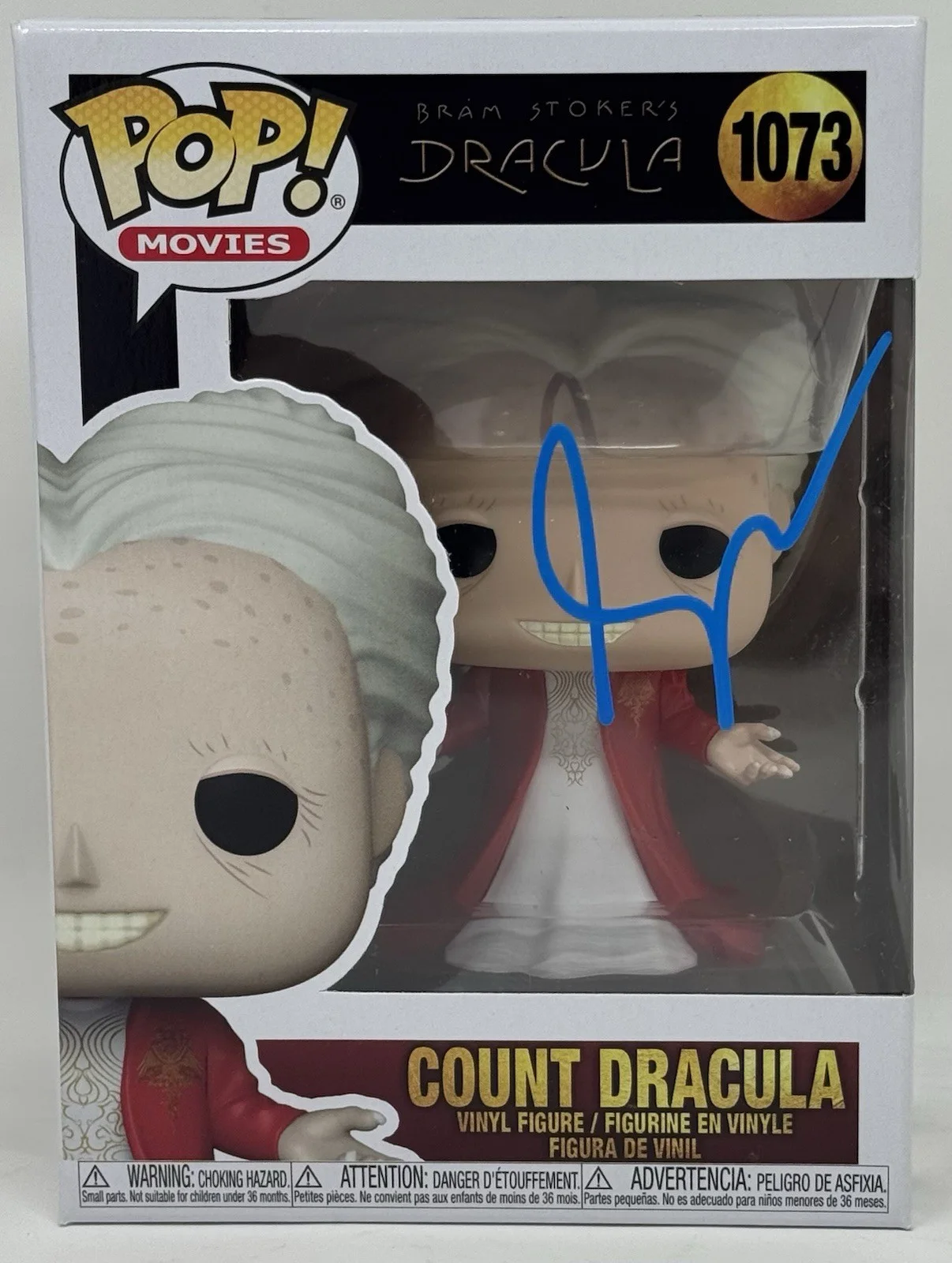 Gary Oldman — Gary Oldman Signed Bram Stoker's Dracula Count Dracula Funko Pop Beckett COA, image 2