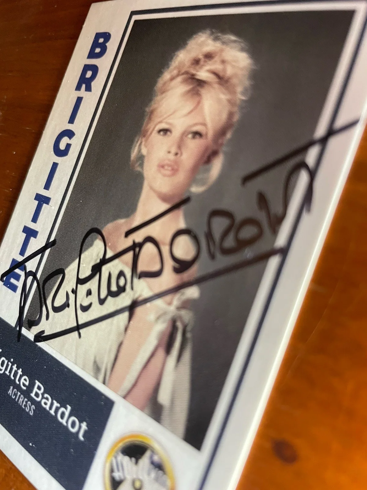 Brigitte Bardot — Brigitte Bardot • Autographed / Signed Custom Trading Card • Hollywood Legend, image 2