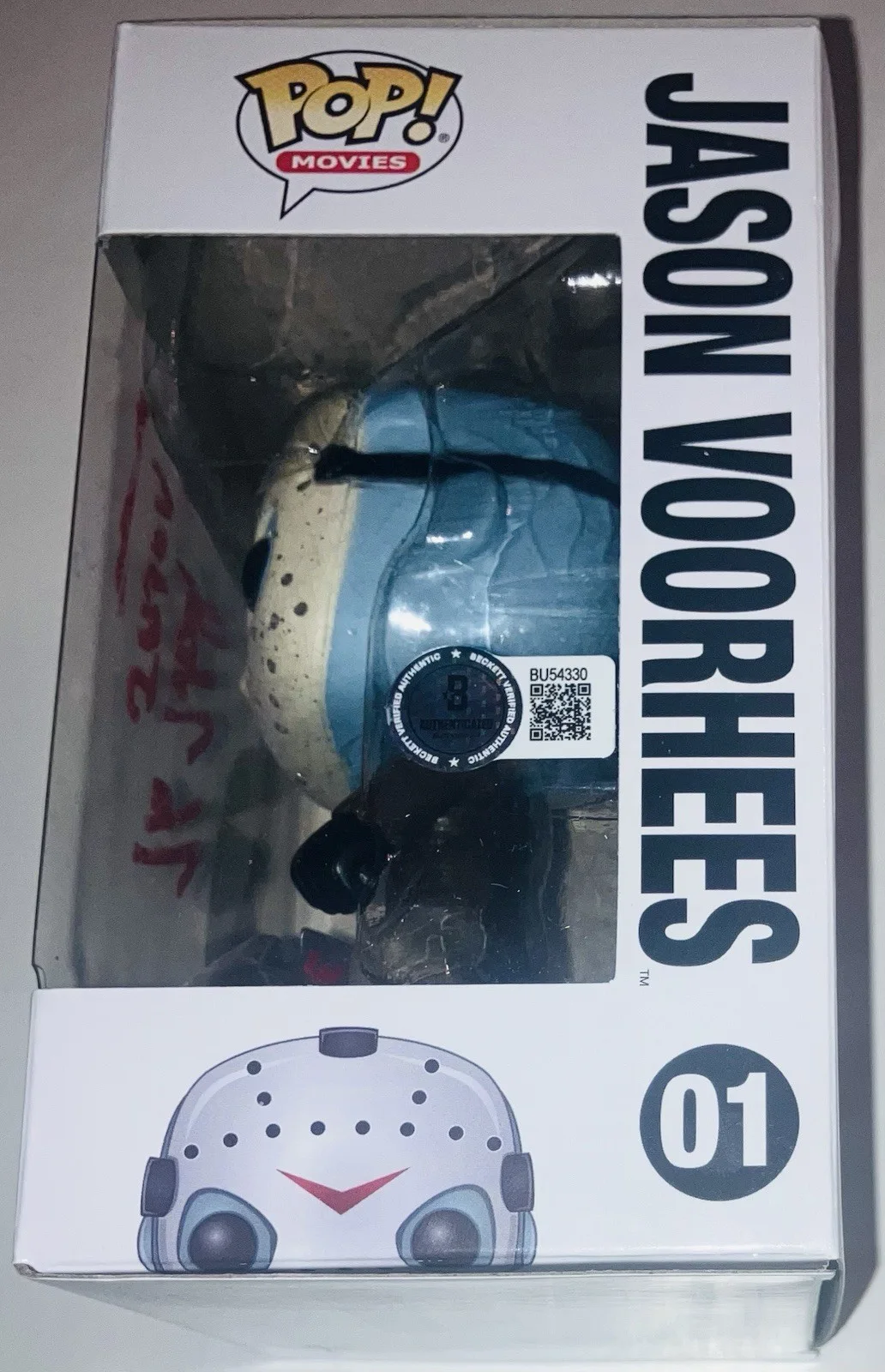 KANE HODDER SIGNED AUTOGRAPHED JASON VOORHEES FRIDAY FUNKO POP FIGURE 01 BAS COA, image 2