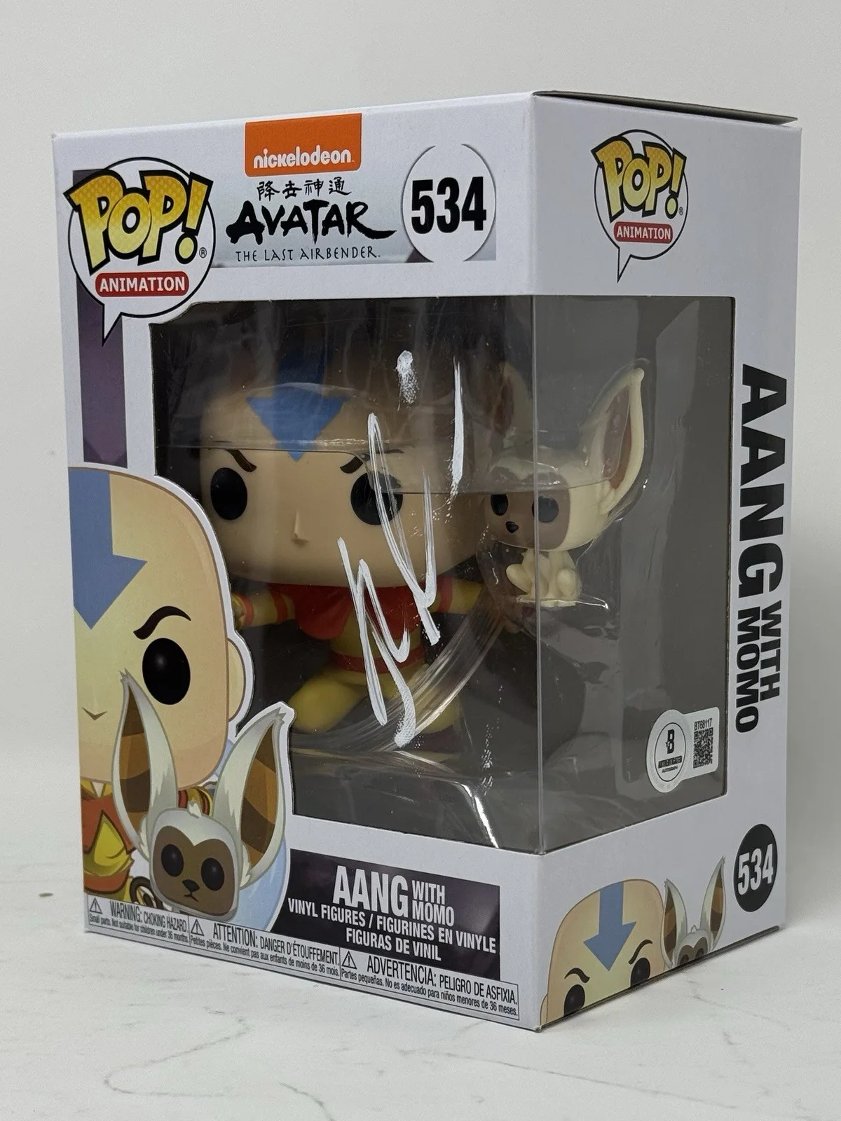 Gordon Cormier — Gordon Cormier Signed Aang Funko Pop Avatar The Last Airbender Autograph Beckett, изображение 4
