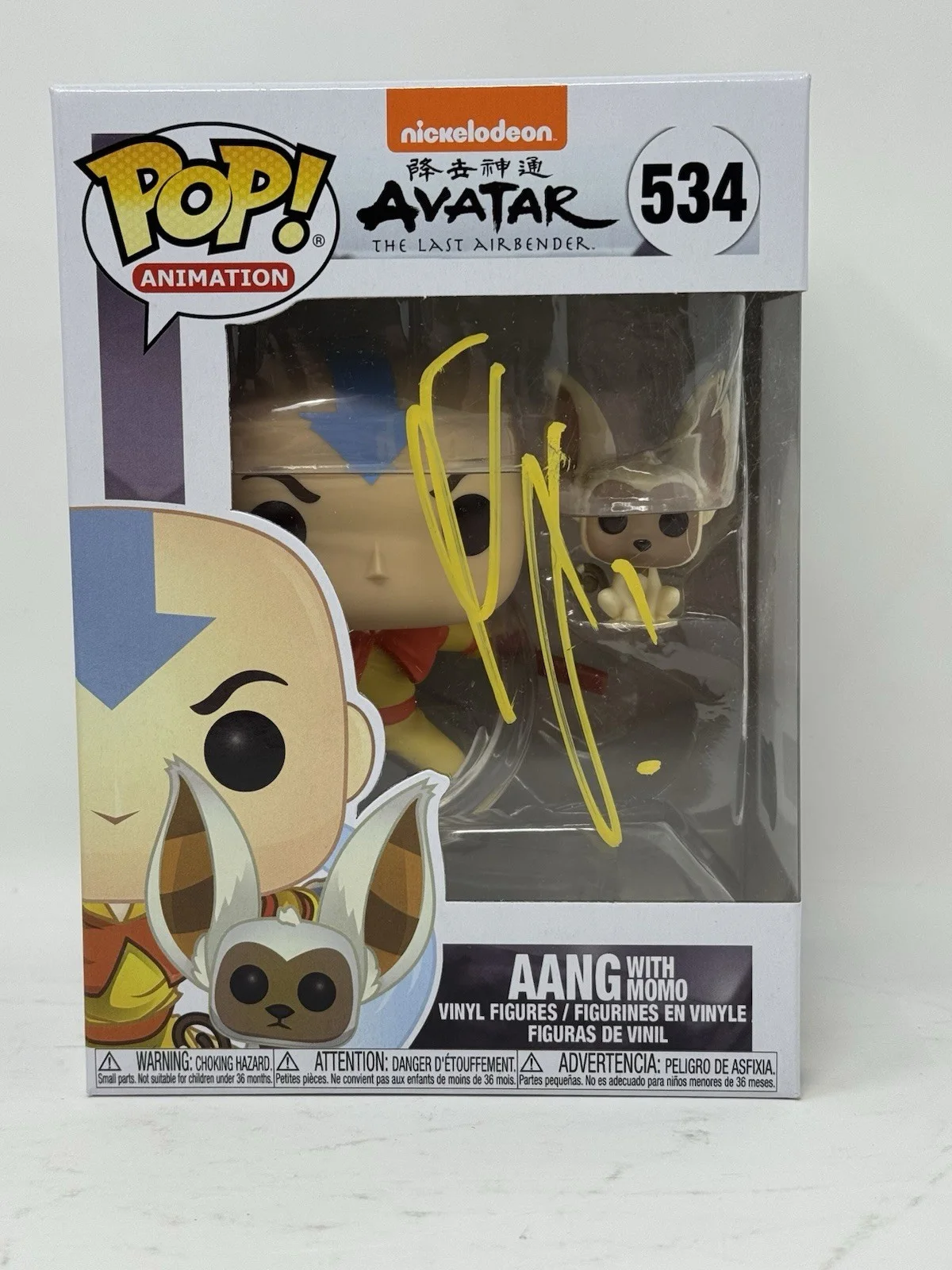 Gordon Cormier — Gordon Cormier Signed Avatar The Last Airbender Aang Funko Pop Autograph BAS COA, изображение 2