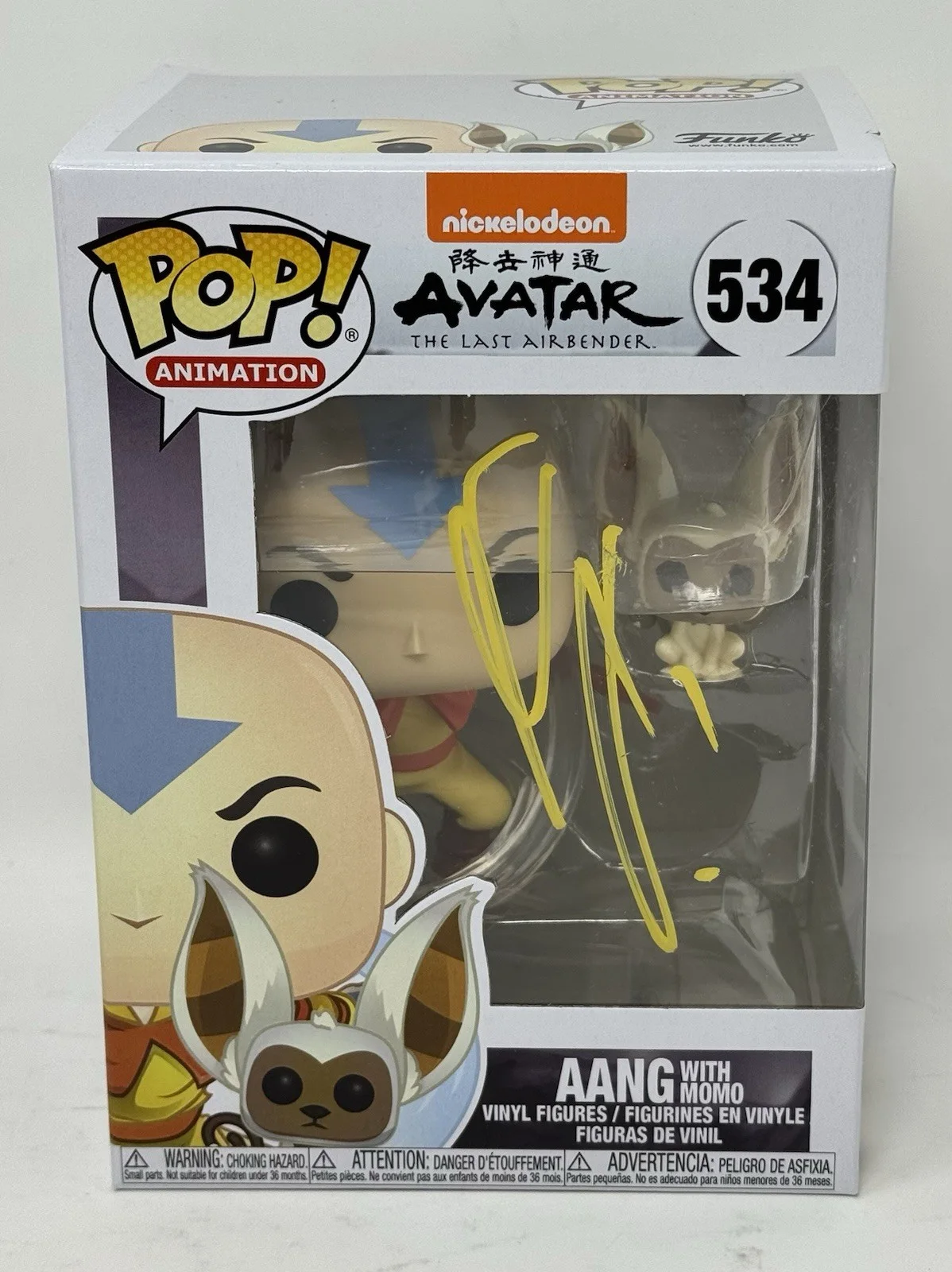 Gordon Cormier — Gordon Cormier Signed Avatar The Last Airbender Aang Funko Pop Autograph BAS COA, изображение 3