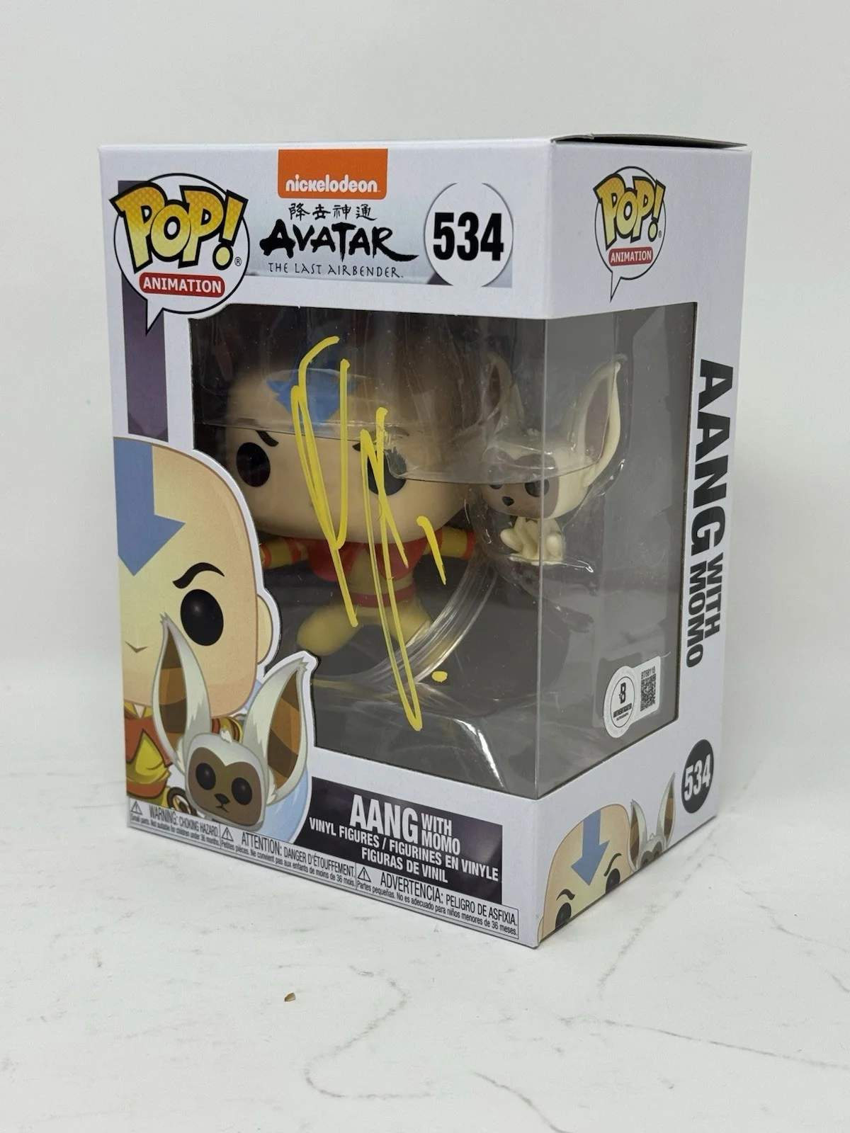 Gordon Cormier — Gordon Cormier Signed Avatar The Last Airbender Aang Funko Pop Autograph BAS COA, изображение 4