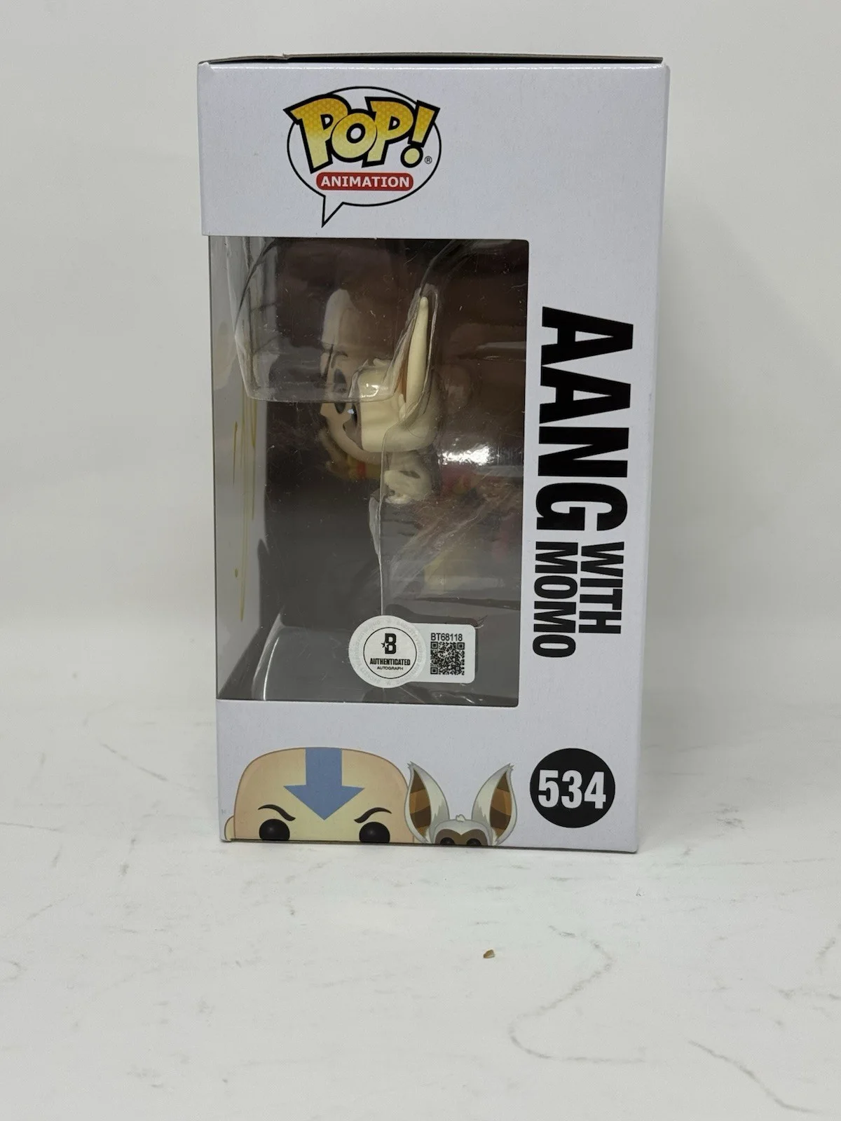 Gordon Cormier — Gordon Cormier Signed Avatar The Last Airbender Aang Funko Pop Autograph BAS COA, изображение 5